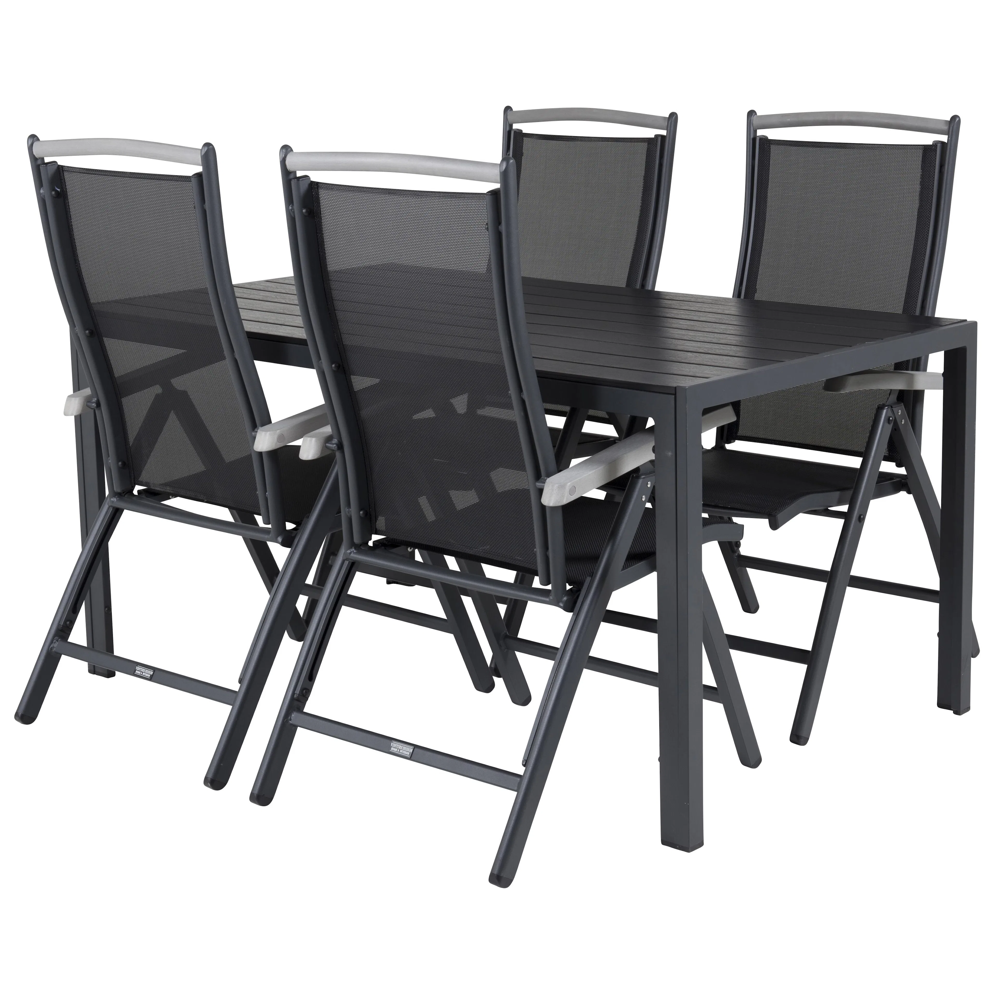 Spisegruppe Venture Home Bront 150 med 4 Aleyna Stoler