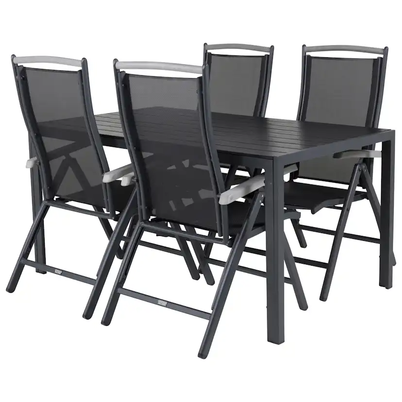 Spisegruppe Venture Home Bront 150 med 4 Aleyna Stoler