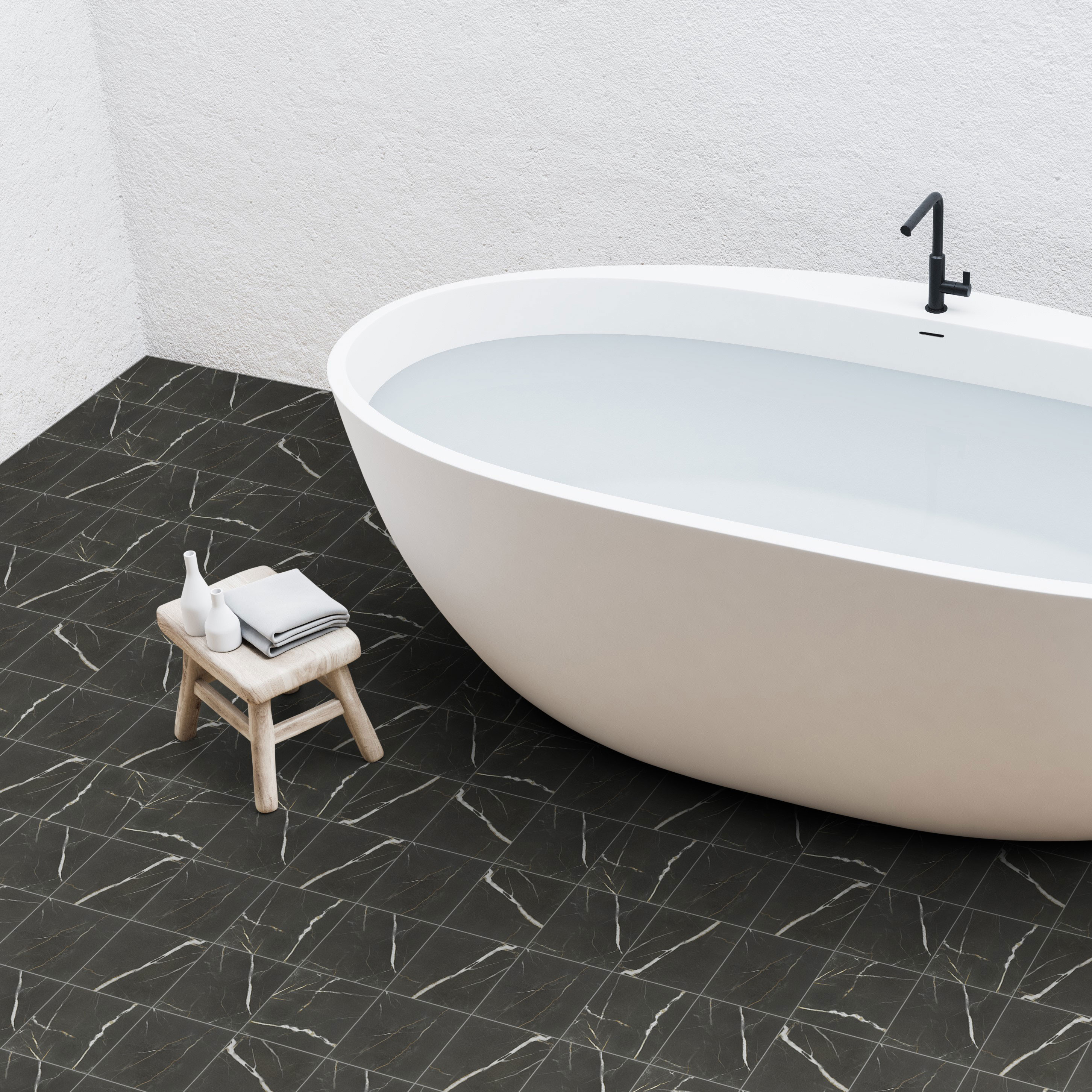 Klinker Ceramiche Keope Elements Lux Port Laurent Sort 15x15 cm