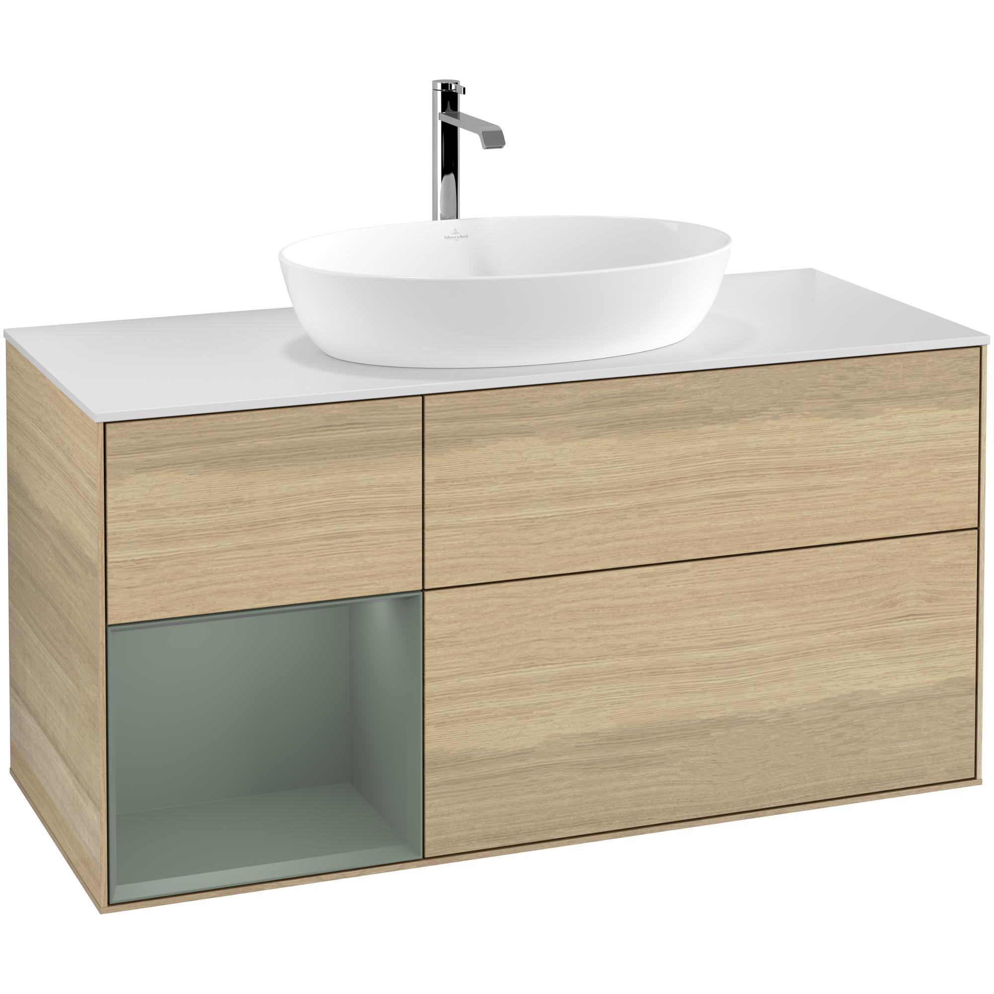 Tvättställsskåp Villeroy & Boch Finion med 3 Lådor Hylla och Bänkskiva för Fristående Tvättställ från Artis & Collaro