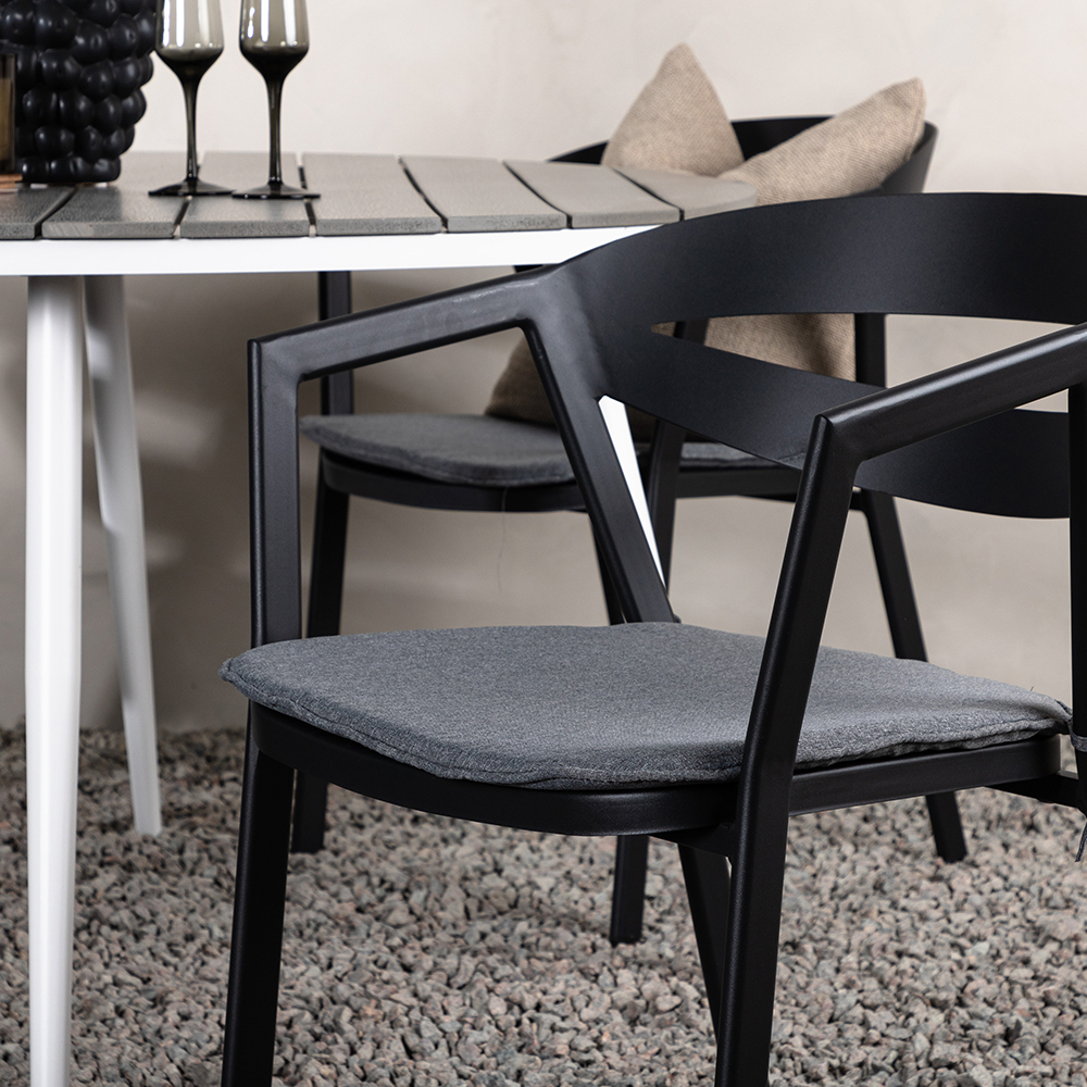Spisegruppe Venture Home Break Ø120 cm med 4 Slit Stoler