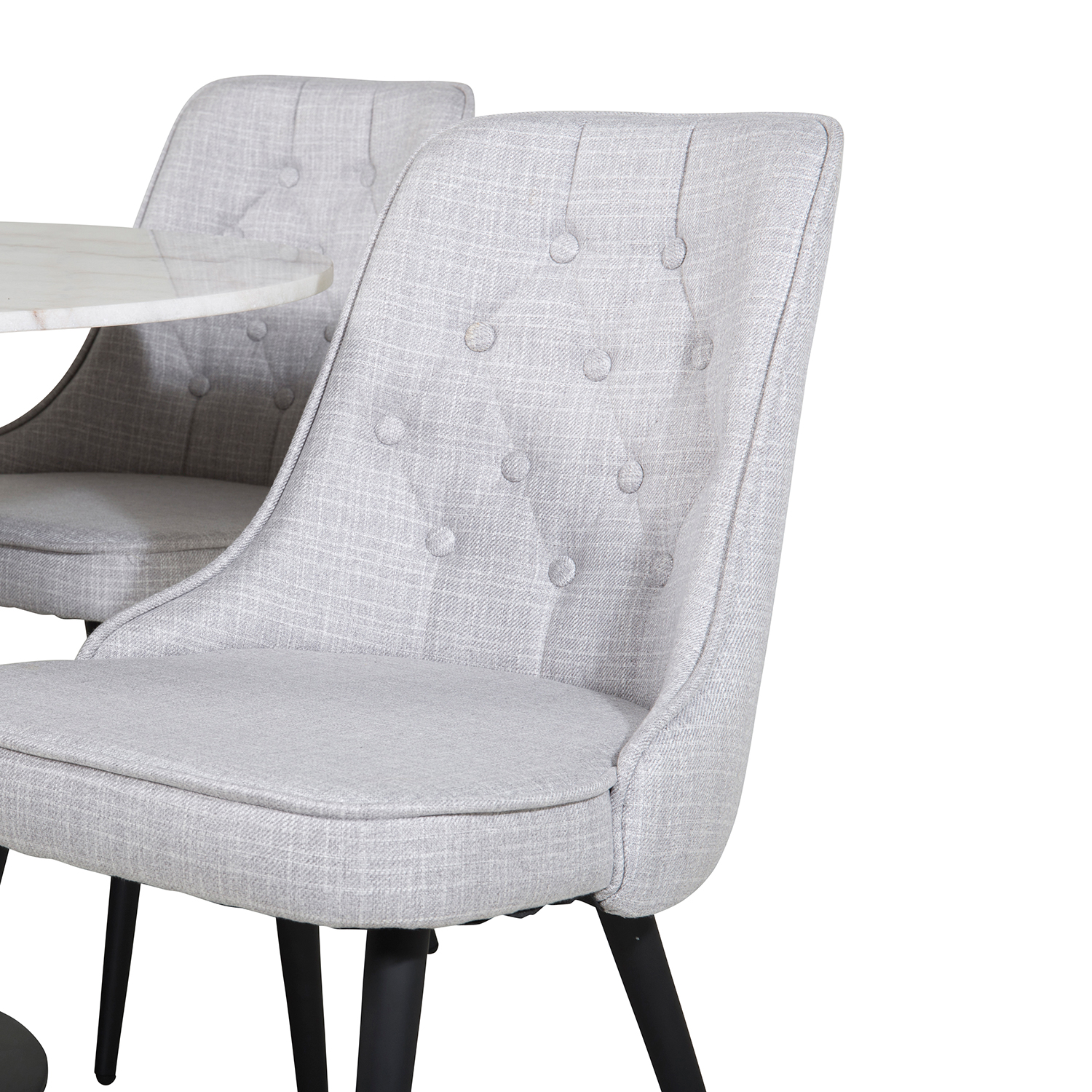 Spisegruppe Venture Home Estelle med 4 Vera Stoler Polyester