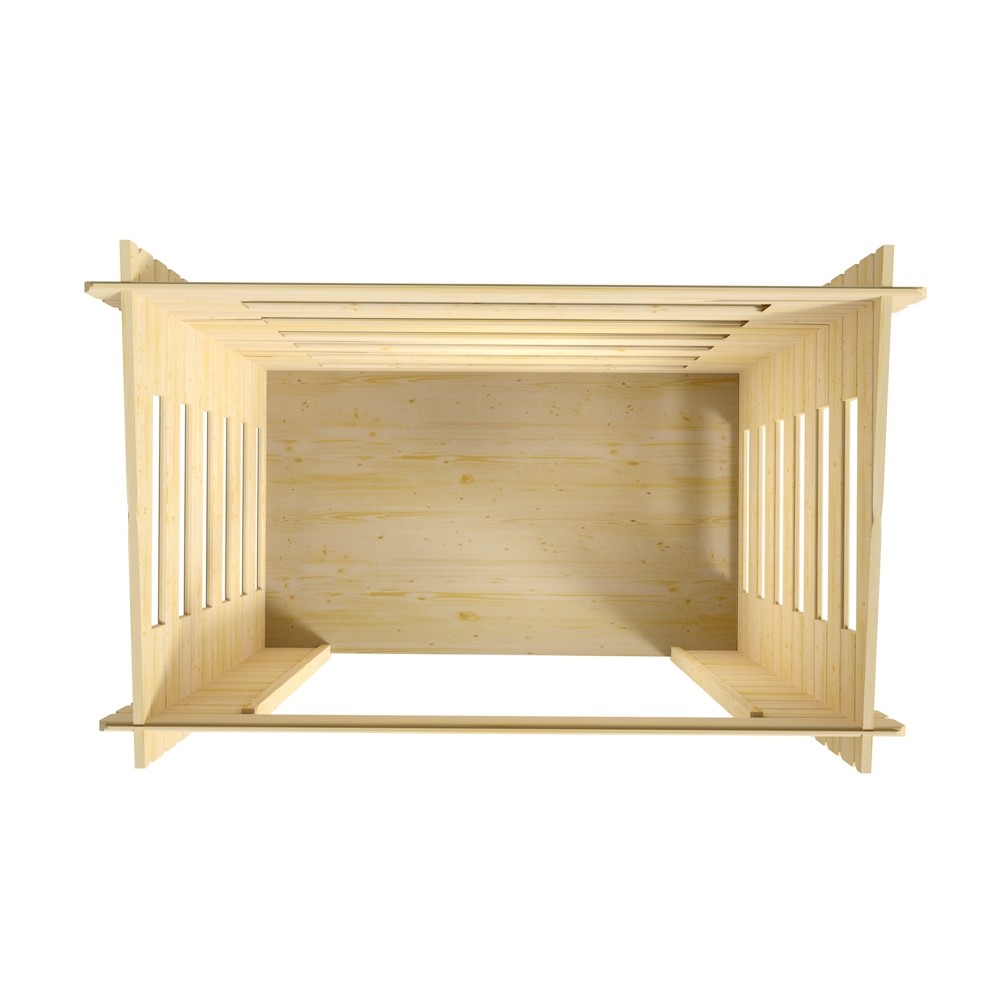 Vedskjul Luoman Lillevilla Juolukka 2,4 m2