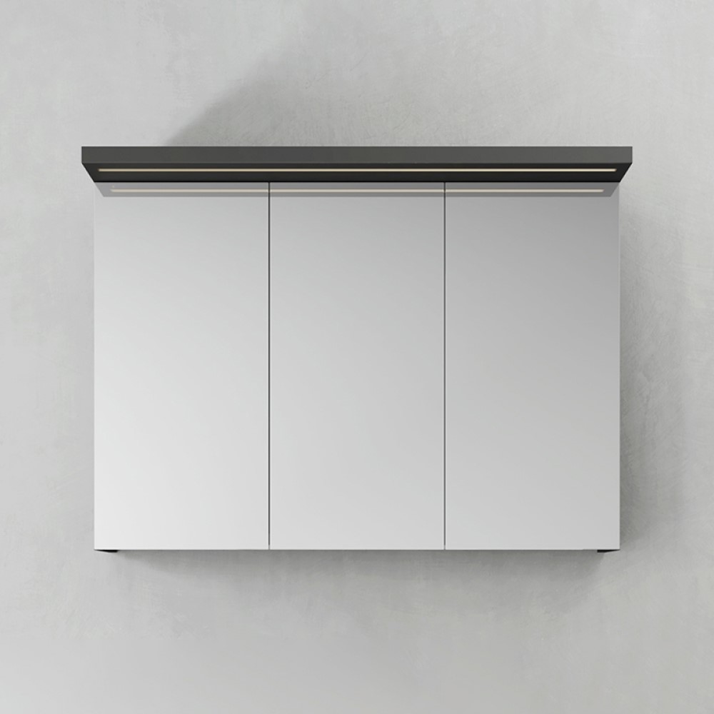 SPEILSKAP STORE LEDPROFIL ANTRACIT 1000 Bredde: 1000 mm, Antrasitt