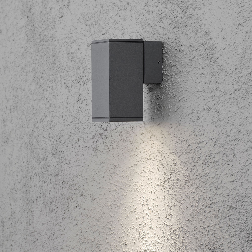 Vegglampe Gnosjö Konstsmide Monza Ned Kvadratisk GU10