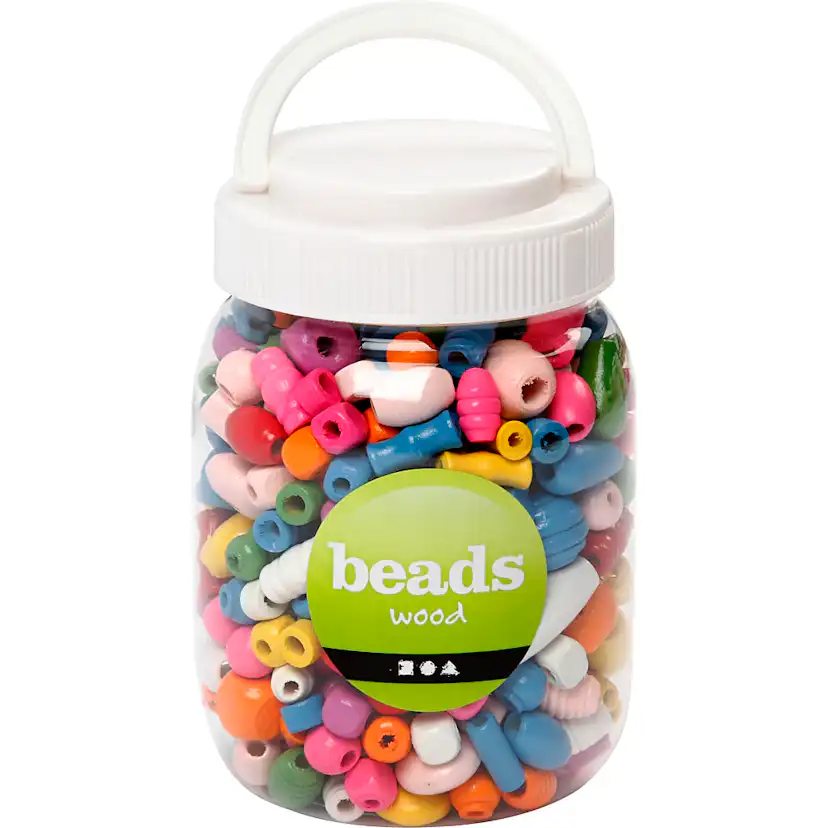 Treperler Creativ Company Ass Farger Str 5-28 mm Hullstr 2,5-3 mm