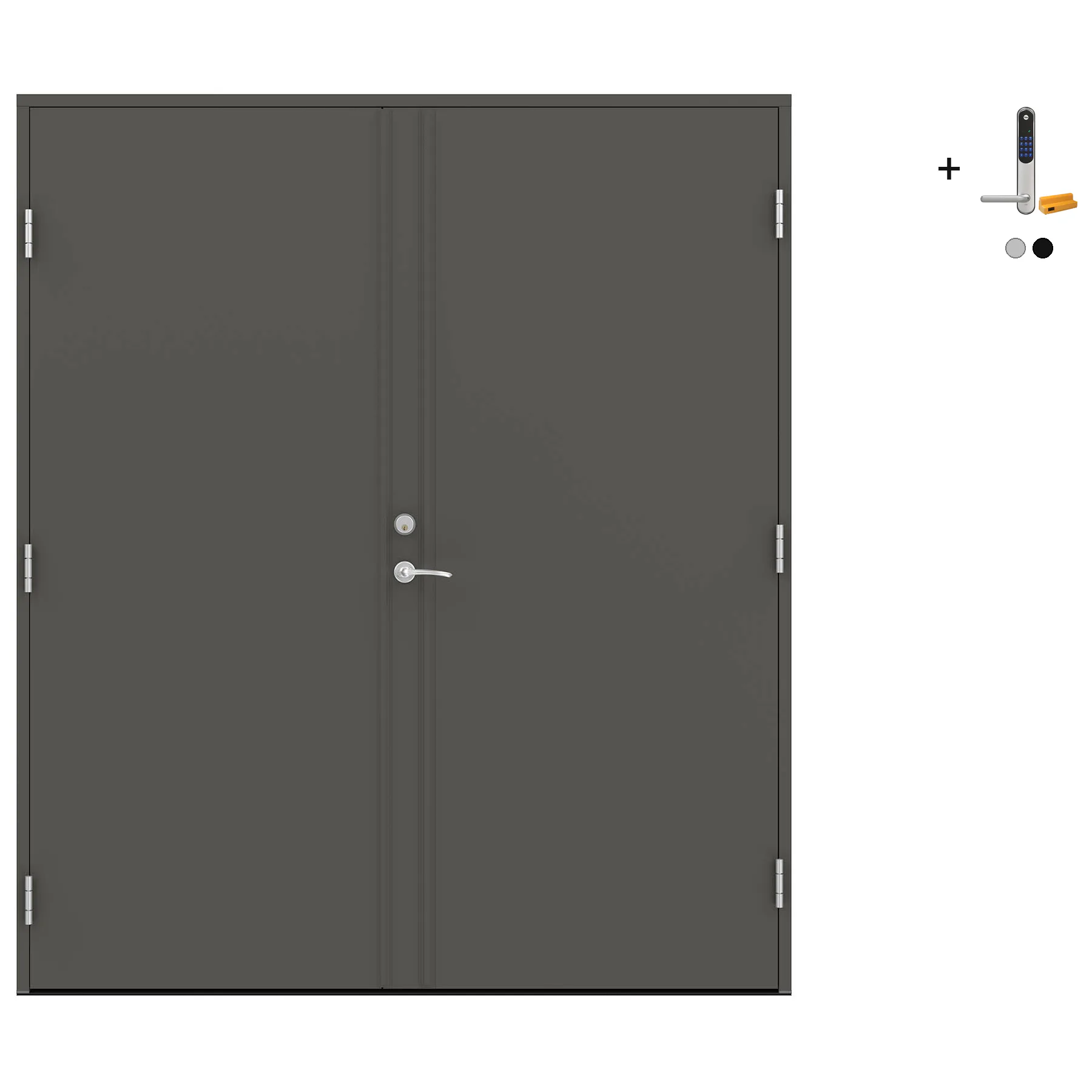 Tofløyet Ytterdør Swedoor Advance-Line Nordic Stockholm med Yale Doorman Classic Home