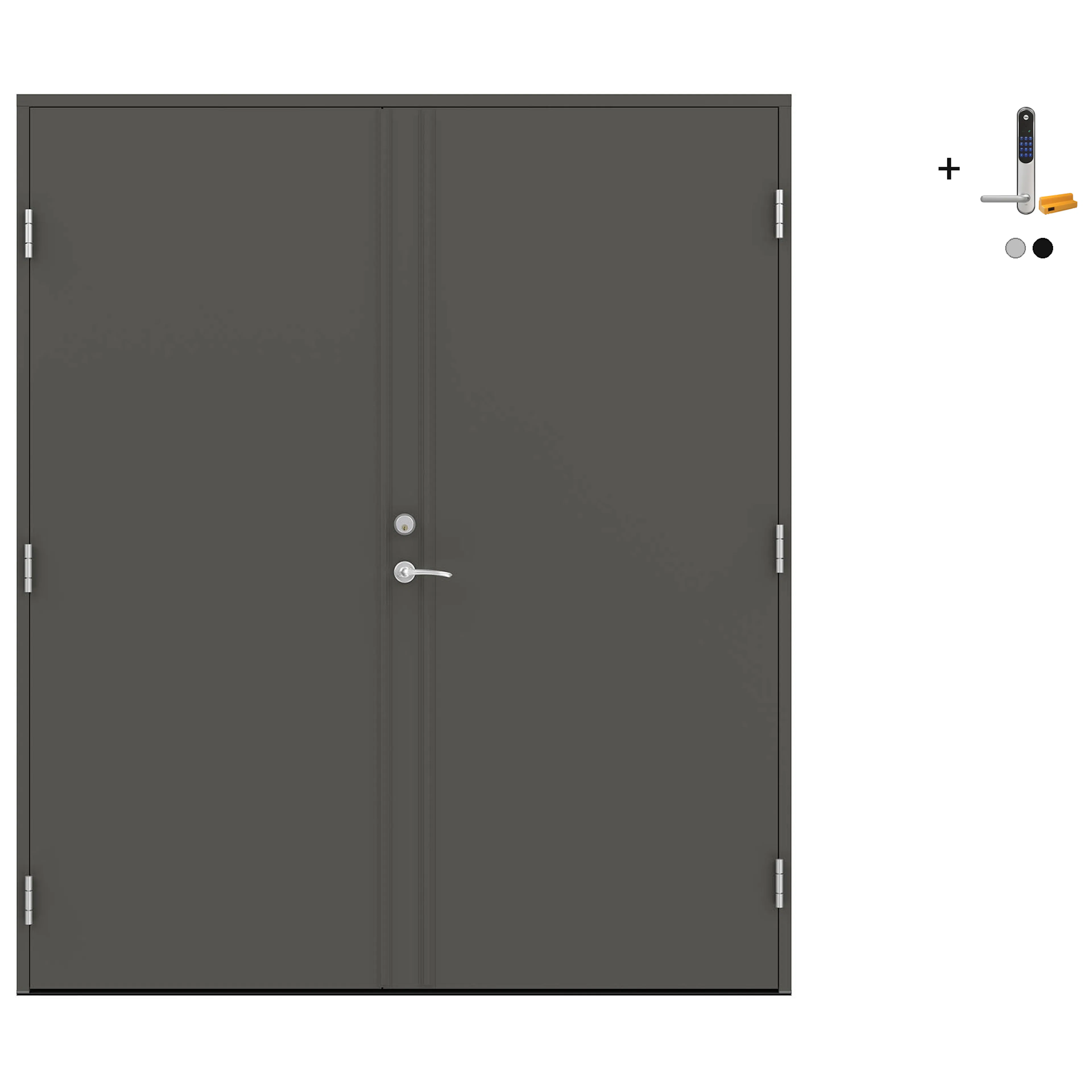 Tofløyet Ytterdør Swedoor Advance-Line Nordic Stockholm med Yale Doorman Classic Home