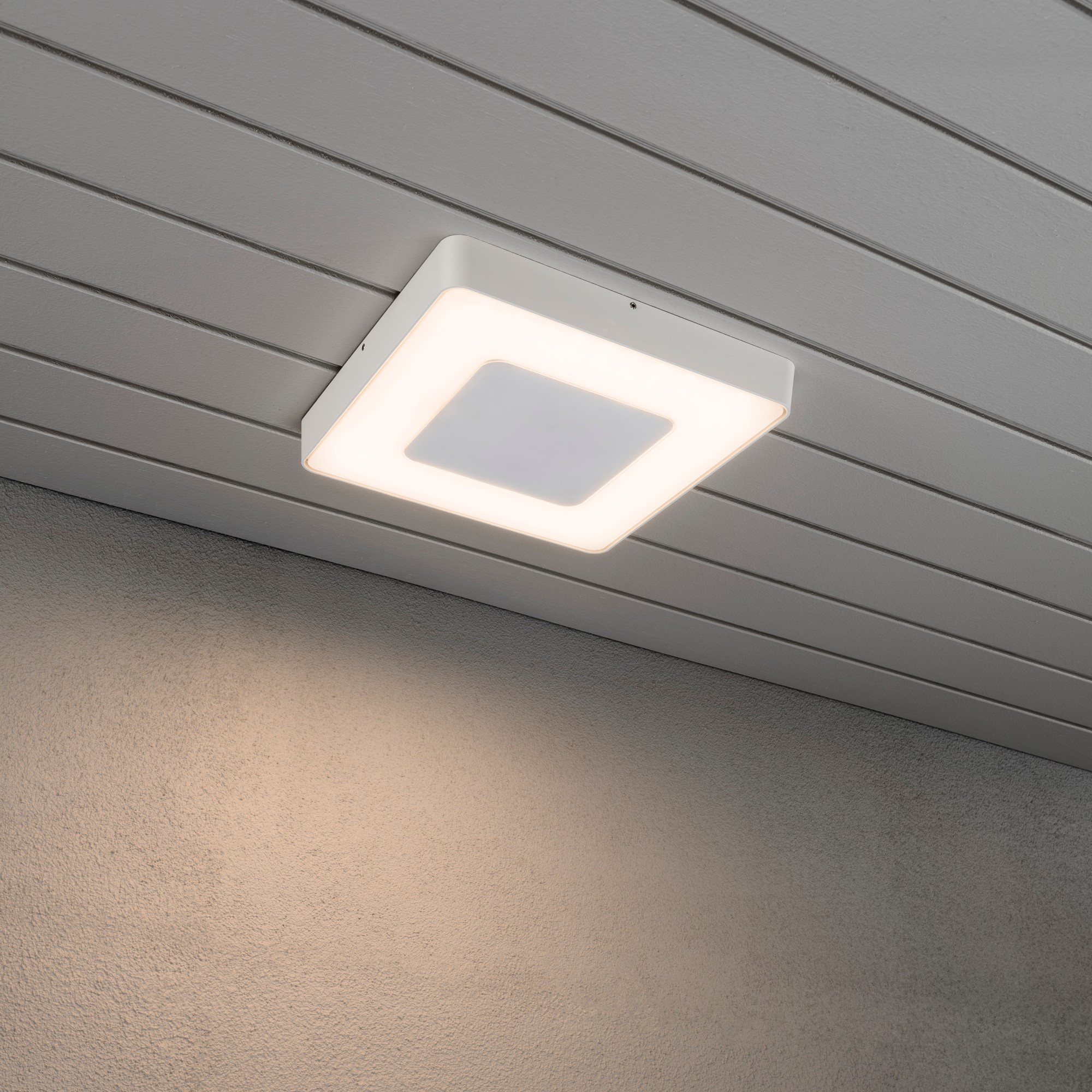 Vegglampe Gnosjö Konstsmide Carrara Square LED med Fjernkontroll