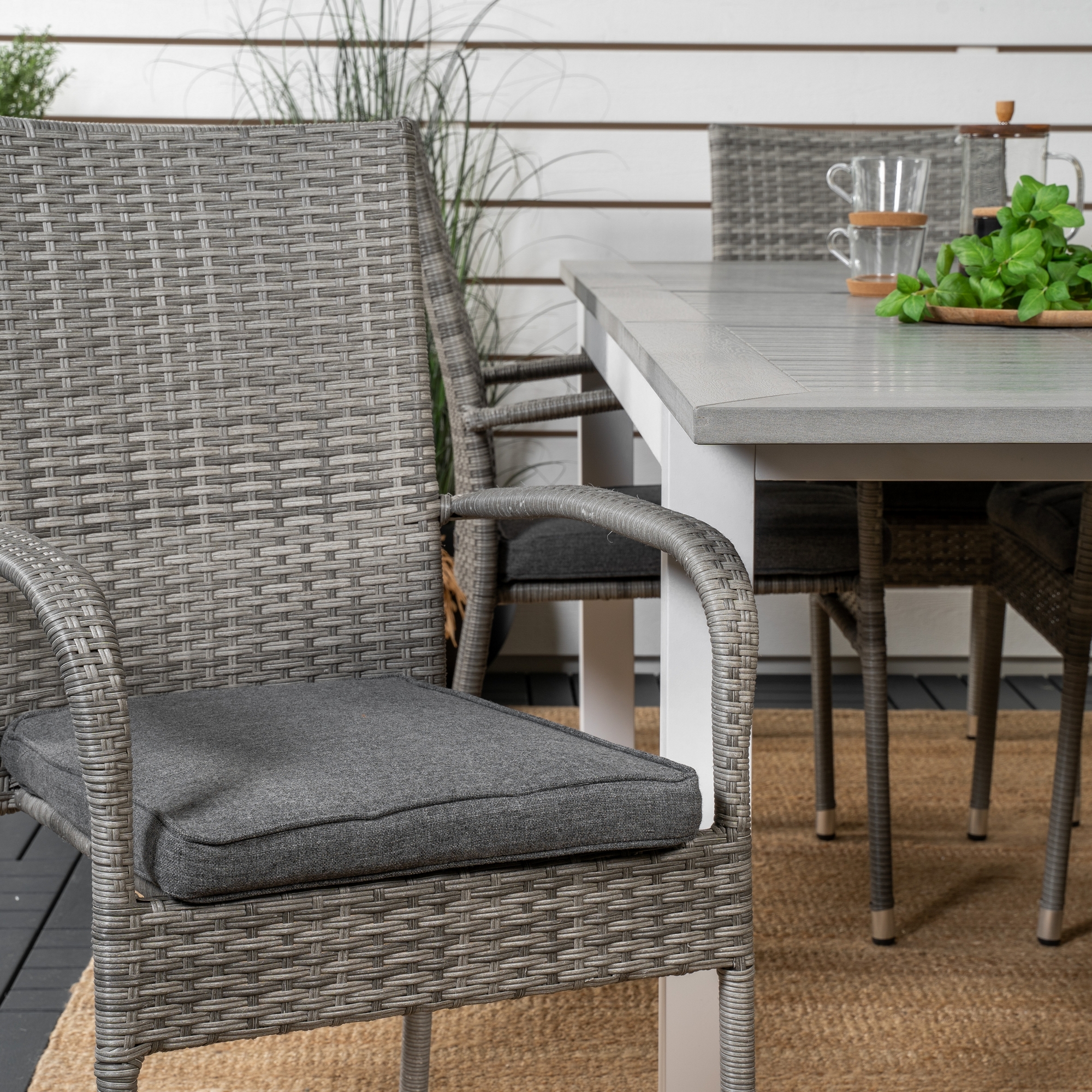 Spisegruppe Venture Home Aleyna 152/210 med 6 Asta Stoler