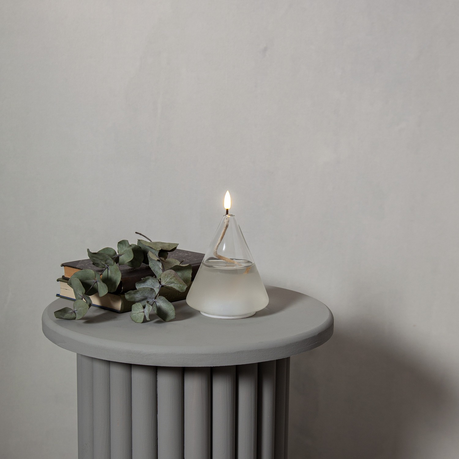 Lykt Star Trading Flamme Float, kon, 15 cm