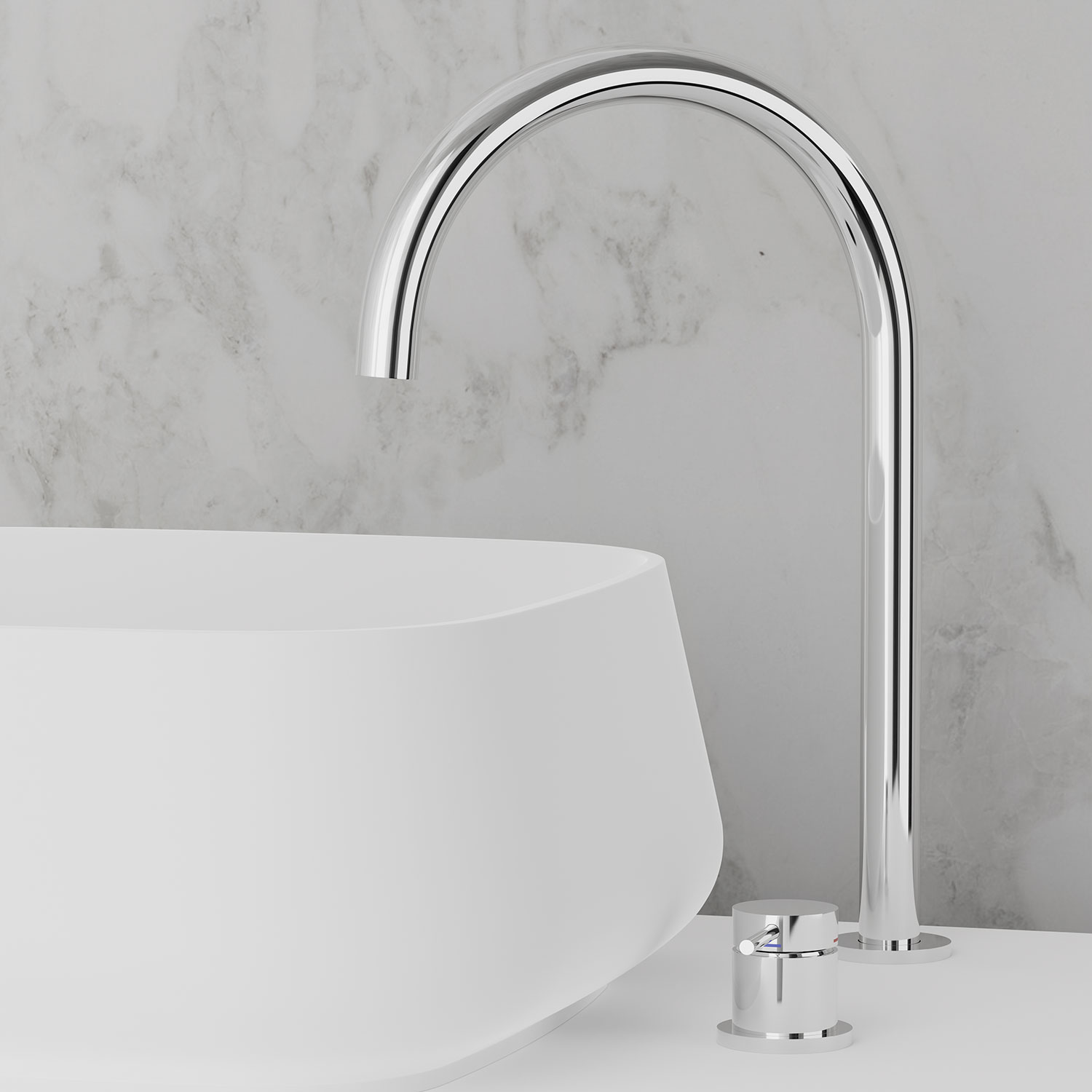 Kjøkkenbatteri Scandtap Steel Harmonized K2