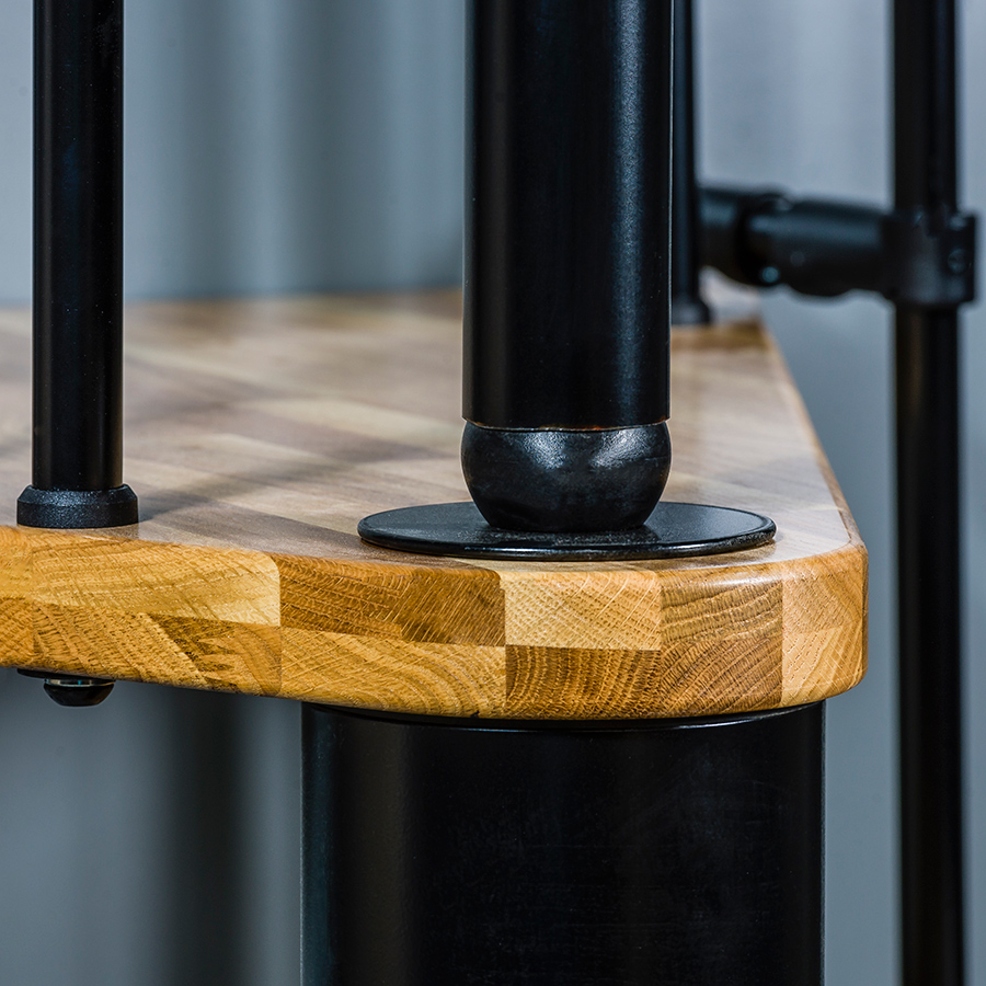 Spiraltrapp Byggera Euro Design Svart
