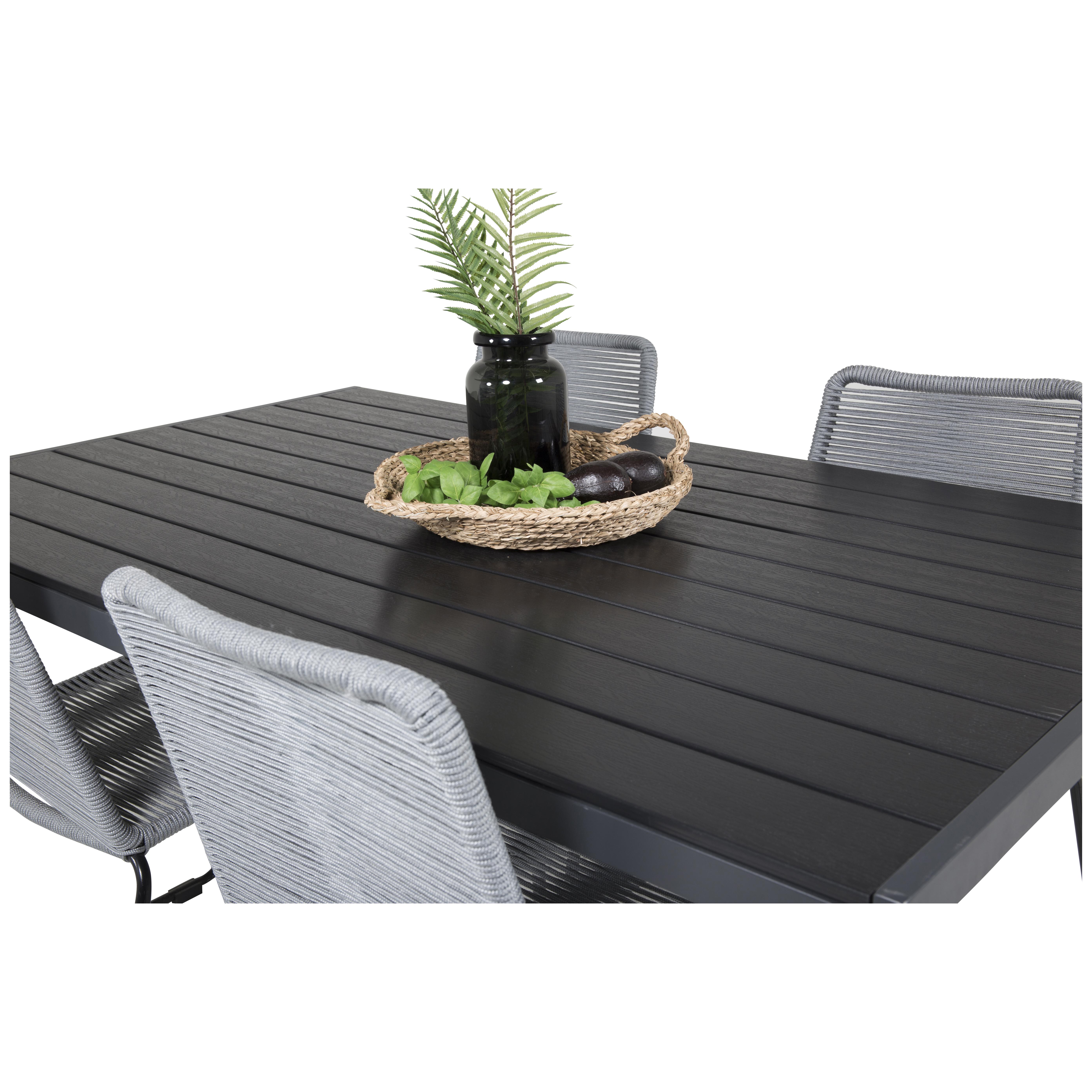 Spisegruppe Venture Home Bront 150 med 4 Leon Stoler