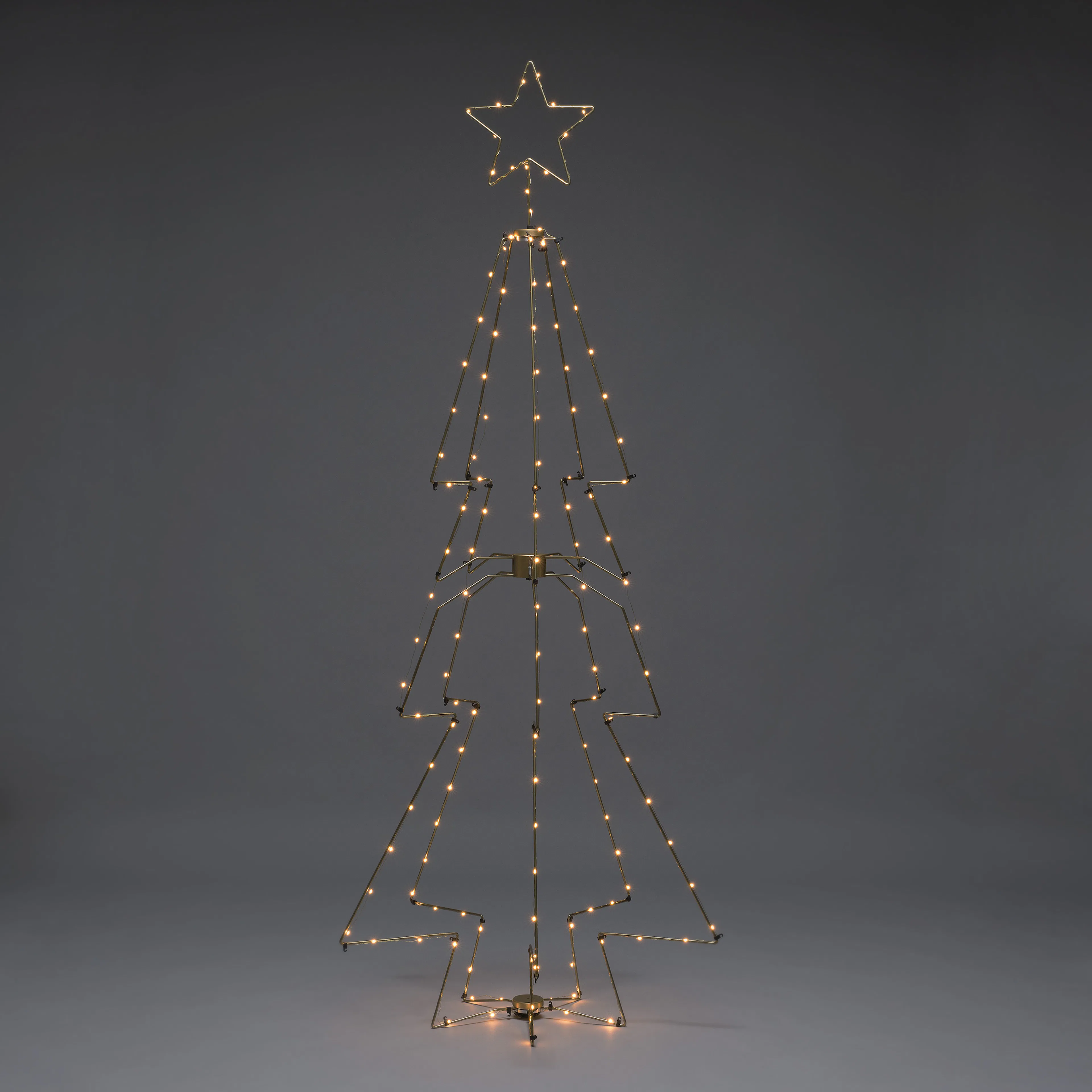 Metallgran mässing 145 LED Amber/Messing