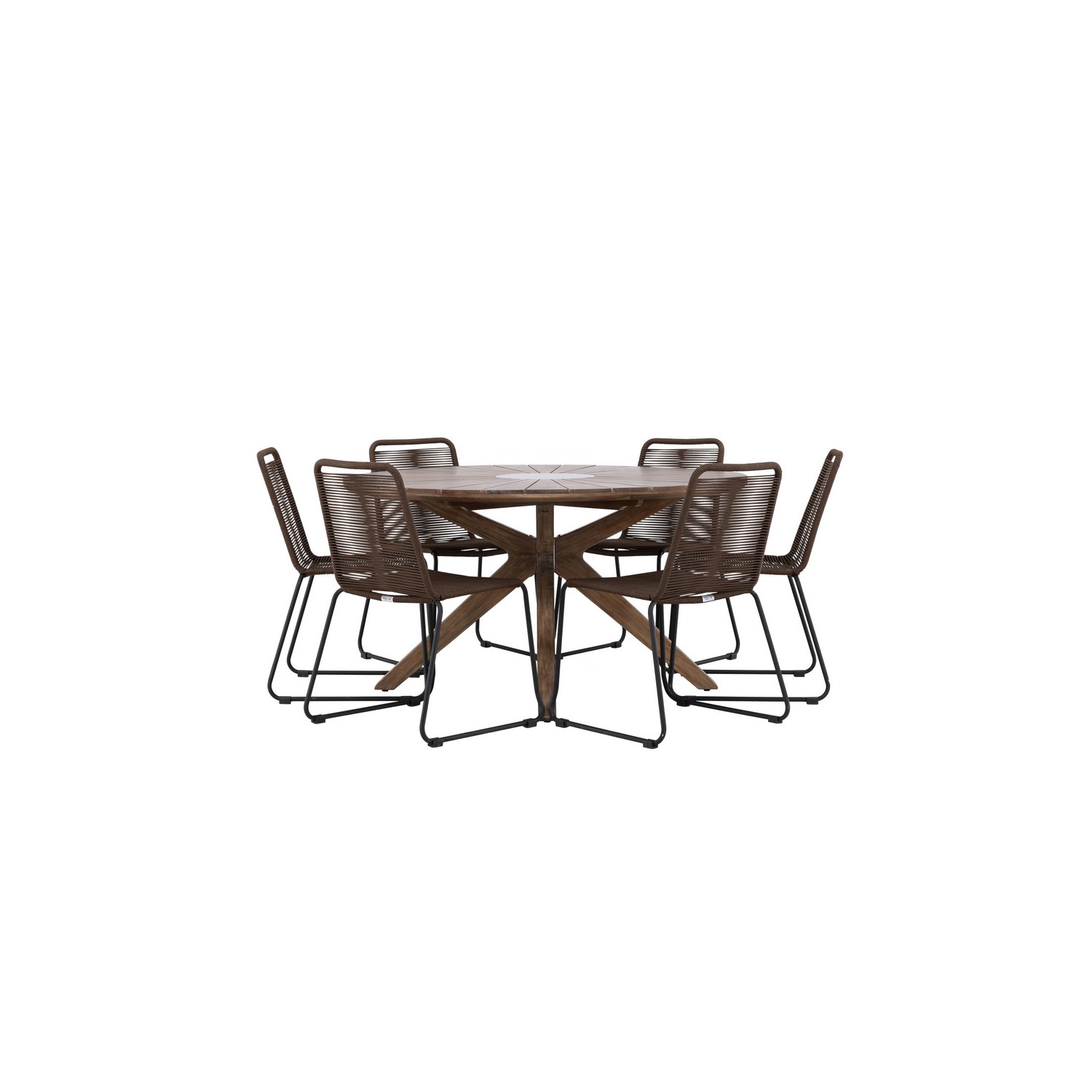 Hagegruppe Venture Home Rosario med 6 Lindos Stoler