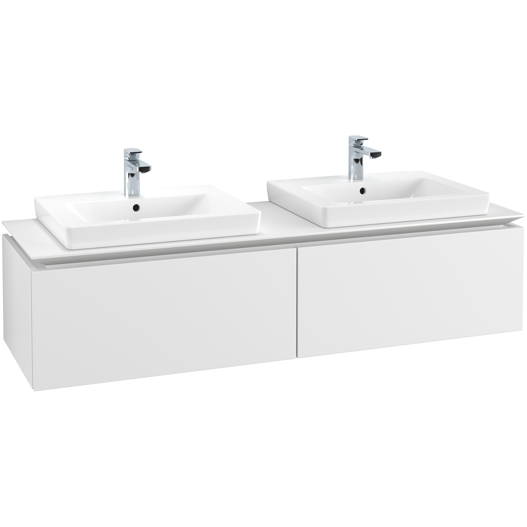 Tvättställsskåp Villeroy & Boch Legato Kompakt 1600 med 2 Lådor för Två Tvättställ från Finion & Subway