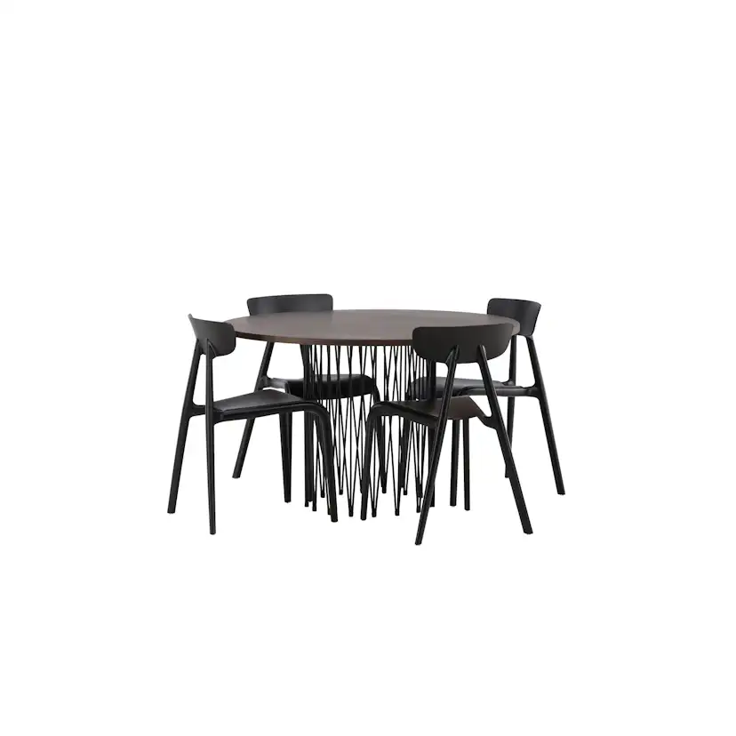 Spisegruppe furniture/fashion Stone med 4 Ursholmen Stoler