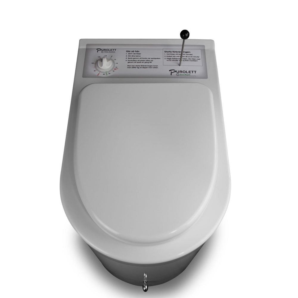 Forbrenningstoalett Purolett Eco Royal Hvit med Poser