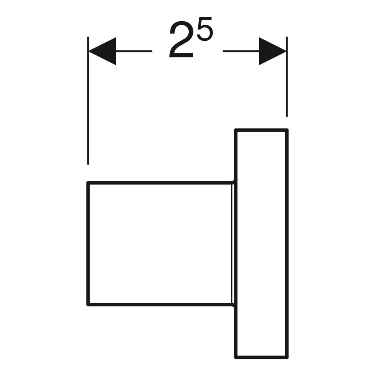 Knopp Ifö Rund Ø28 mm