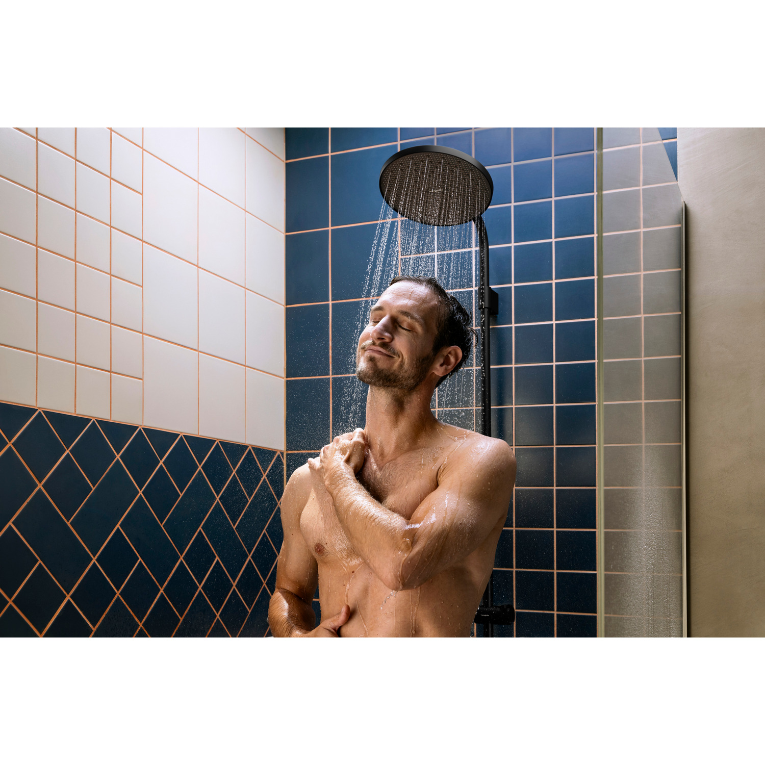 Takdusjsett Hansgrohe Activera S Showerpipe 240 1jet EcoSmart+ med Ecostat Fine Varia