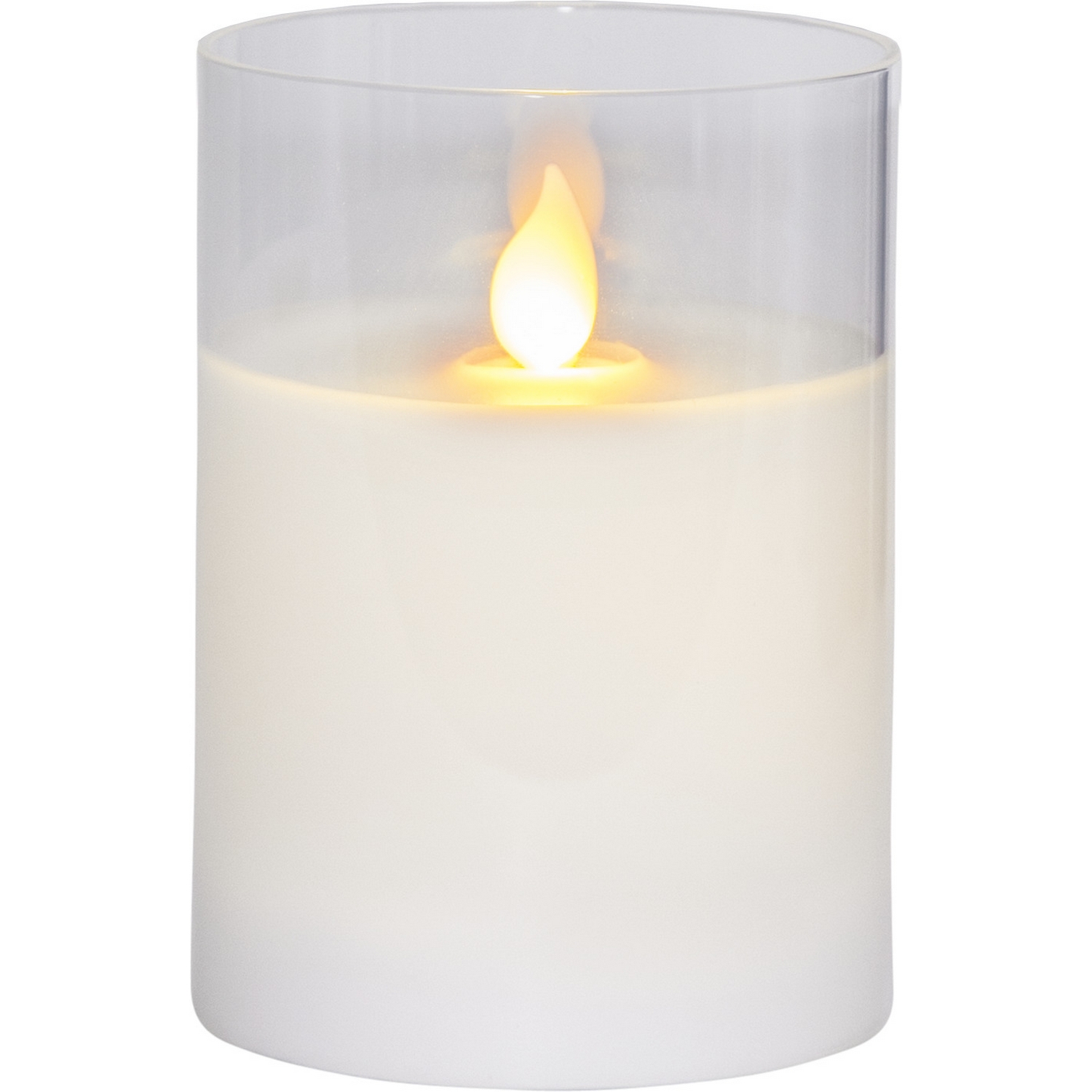 LEDBlockljusM-Twinkle Hvit, 10 cm