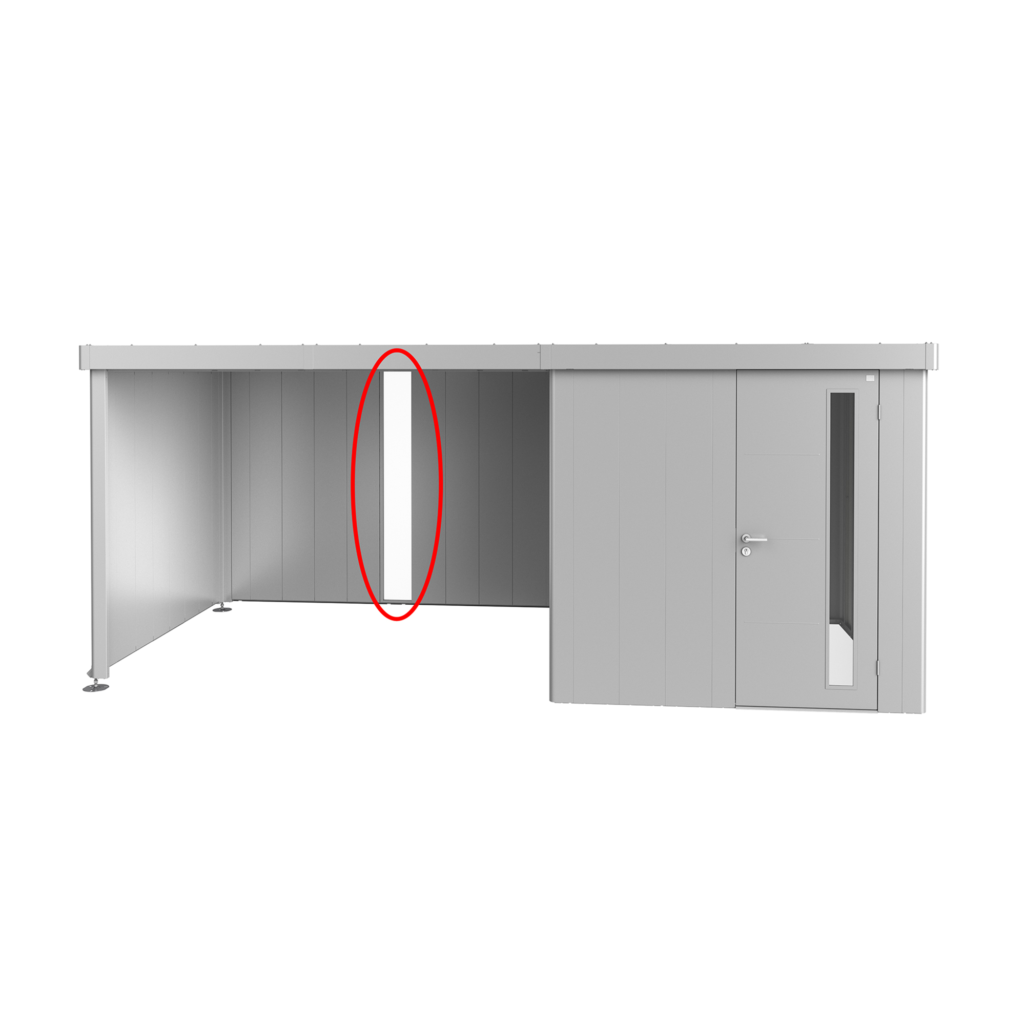 Akrylglass Panel Biohort Tonet til Sidetak Neo