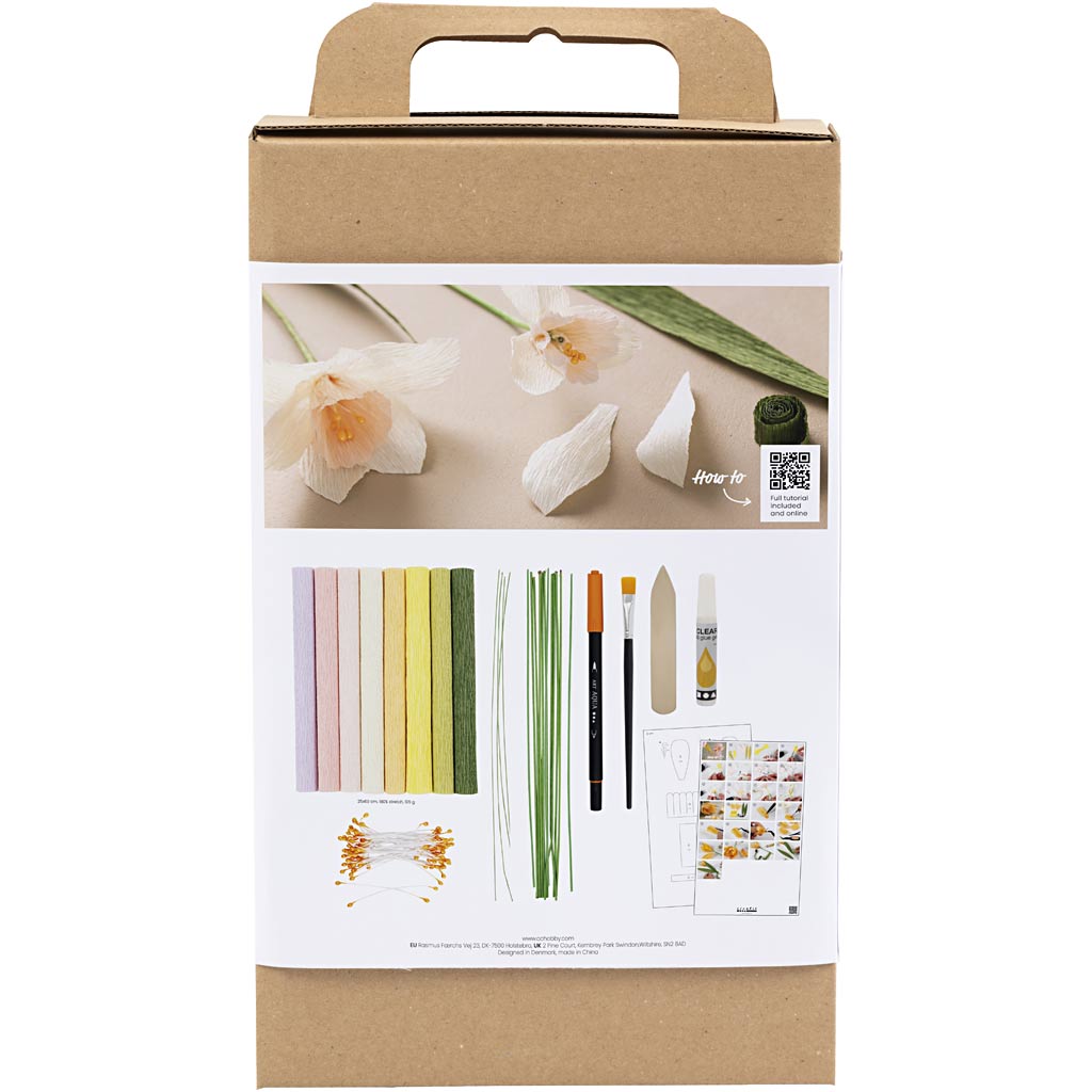 Kreppapir Creativ Company DIY Kit Lilje