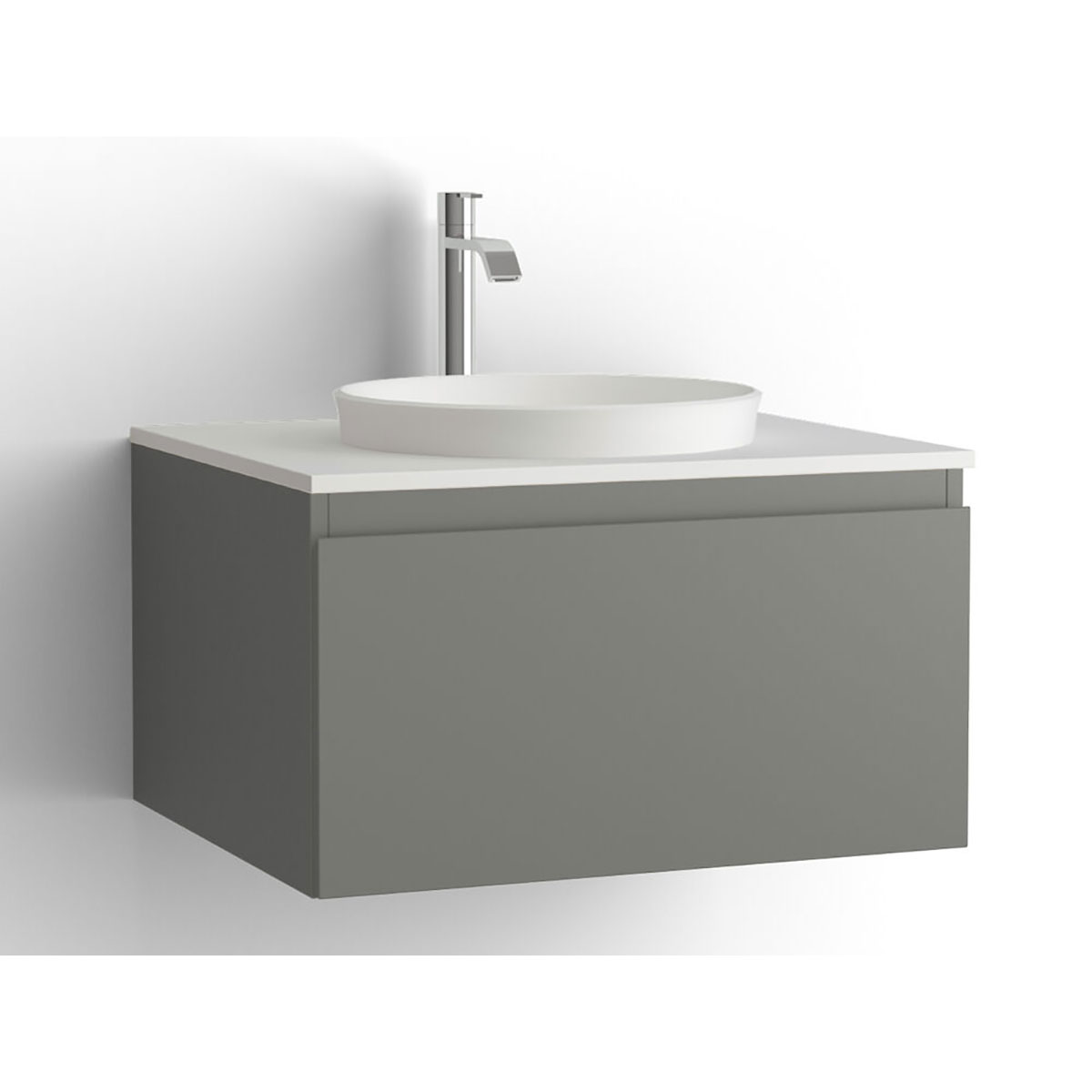 Tvättställsskåp Vedum Flow 600x478 med 1 Låda