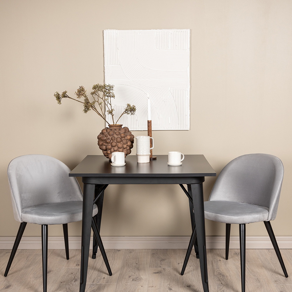 Spisegruppe Venture Home Tempe med 2 Velvet Stoler