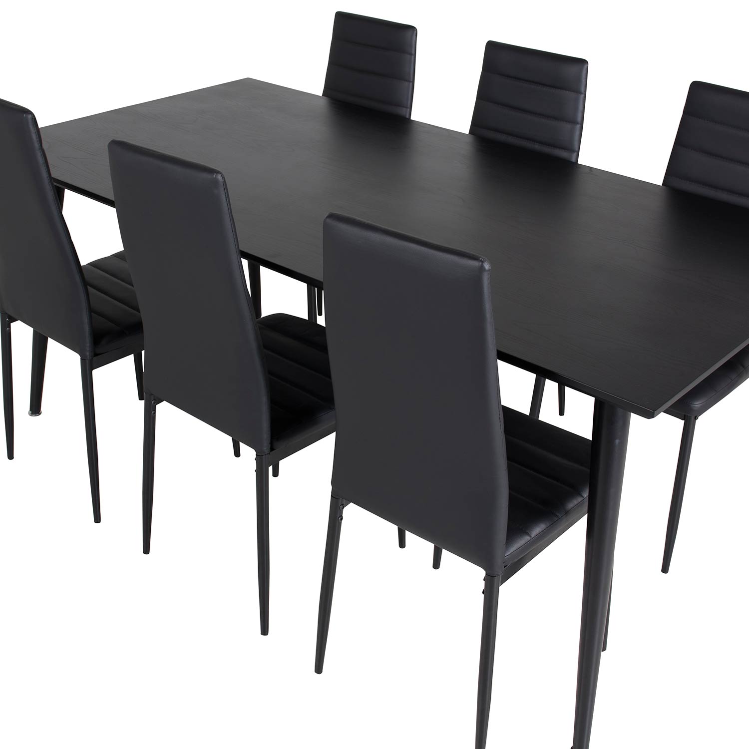 Spisegruppe Venture Home Dipp med 6 Slim Stoler
