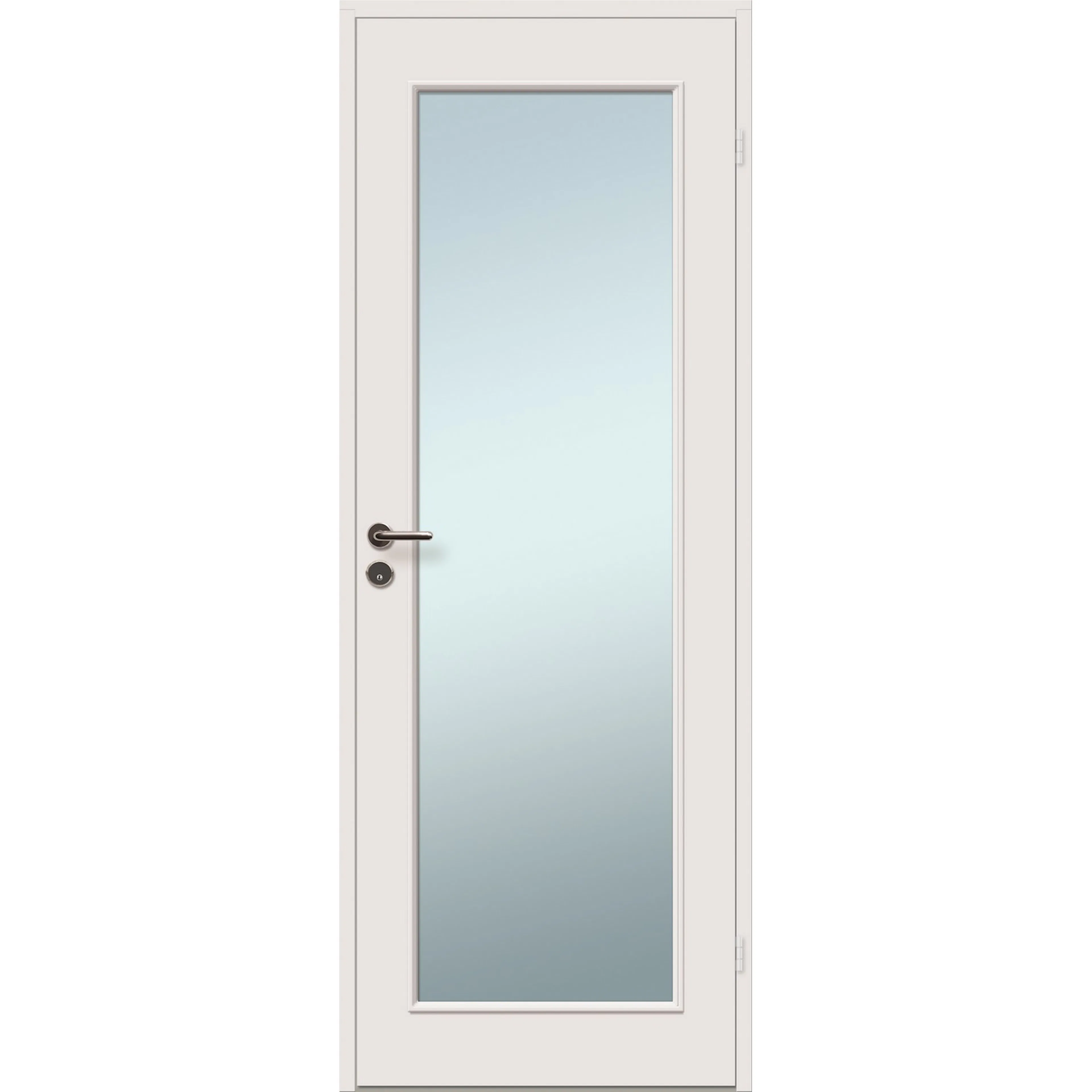 DØR ID GLOMMA GLASS 1SR 7X20 70x200, Hvit, NCS S 0502Y