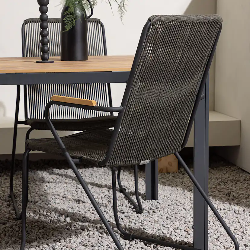 Spisegruppe Venture Home Break Bord med 4 Bois Stoler