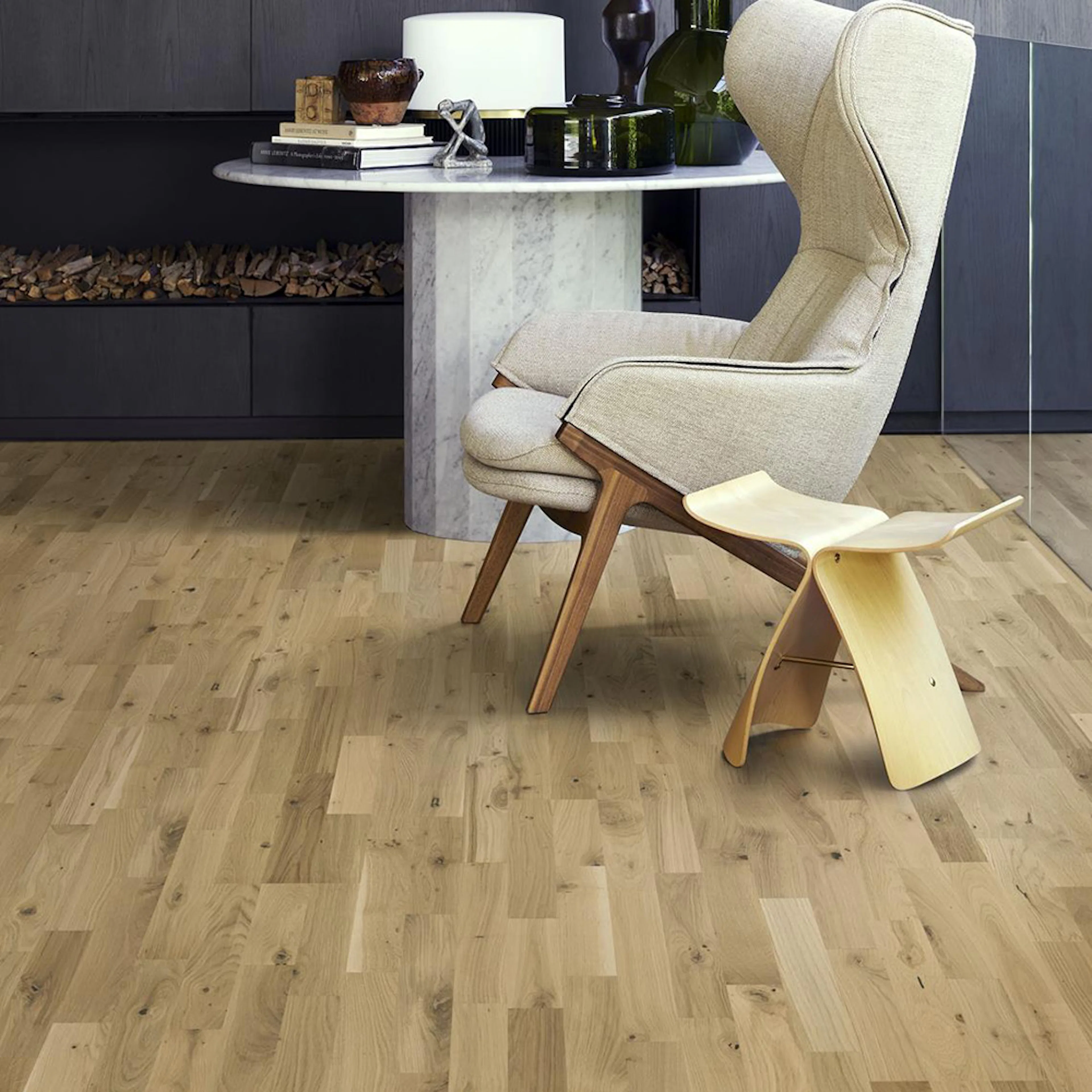 Tregulv Kährs Beyond Retro Urban Brown Ultramatt Lakk Eik 3-Stav