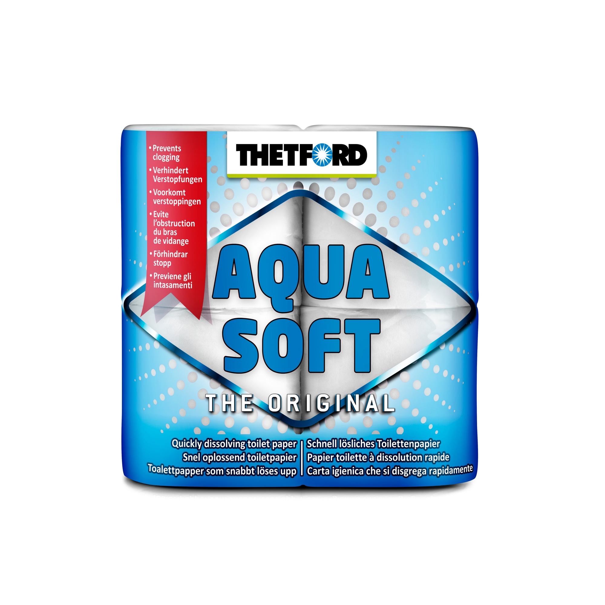 Toalettpapir Sunwind Nedbrytbar 4pk Aquasoft