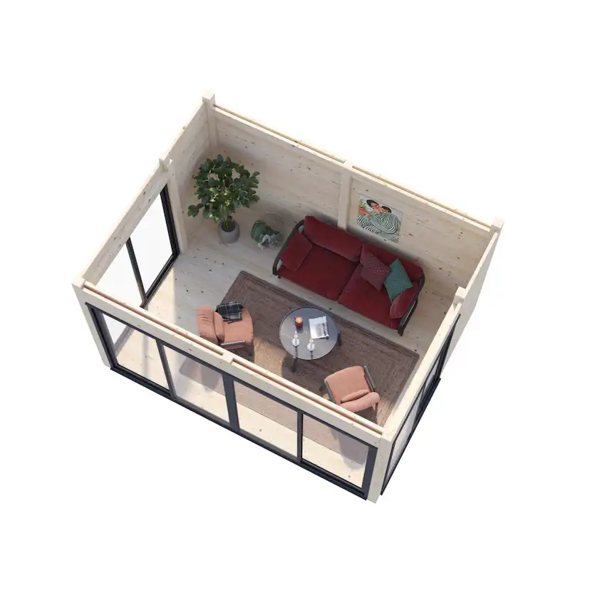 Hagestue Palmako Serena 13,4 m² Set 2 Slide Plus (inv. 12,6 m²)