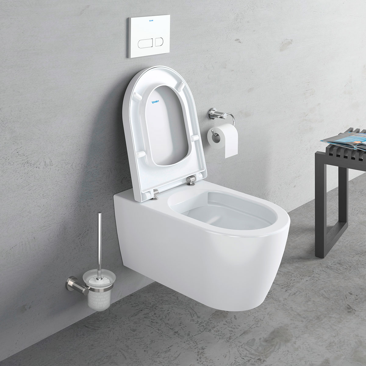 Vegghengt Toalett Duravit Me by Starck 252909 uten Toalettsete