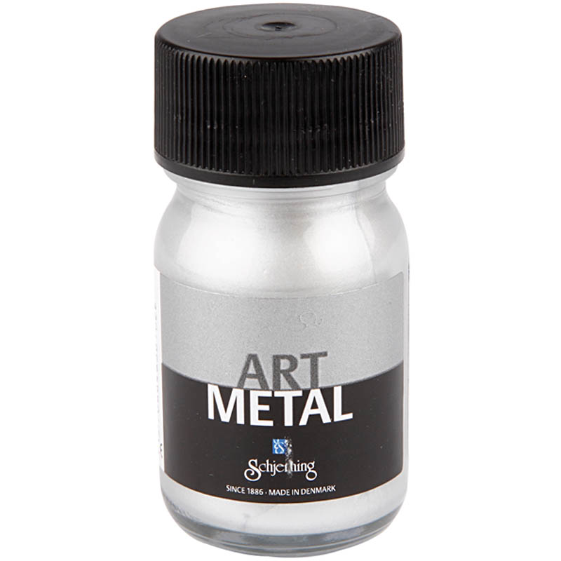 Art Metal färg, silver, 30 ml/ 1 flaska Sølv, 30 ml