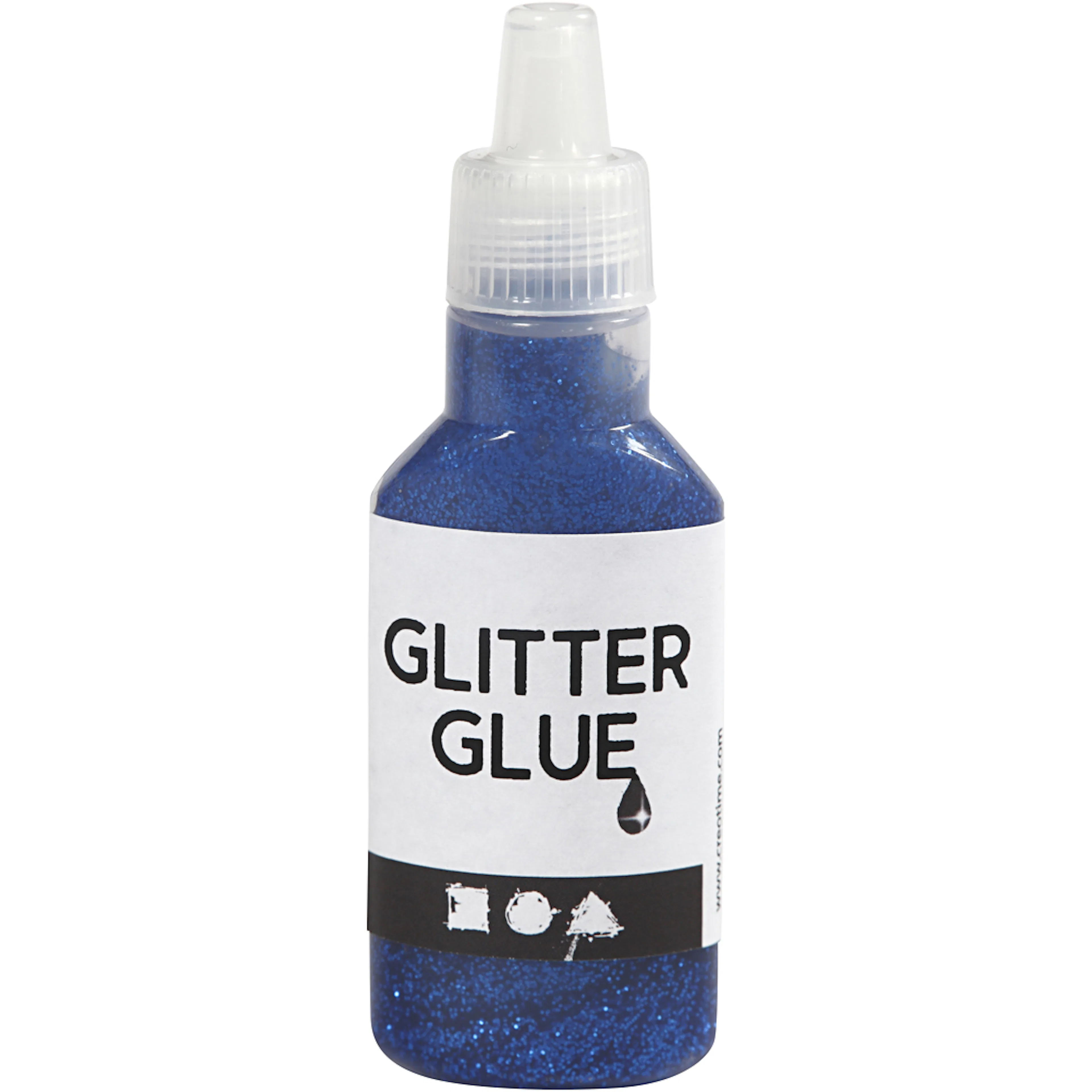 Glitterlim, mörkblå, 25 ml/ 1 flaska Mørkeblå, 25 ml
