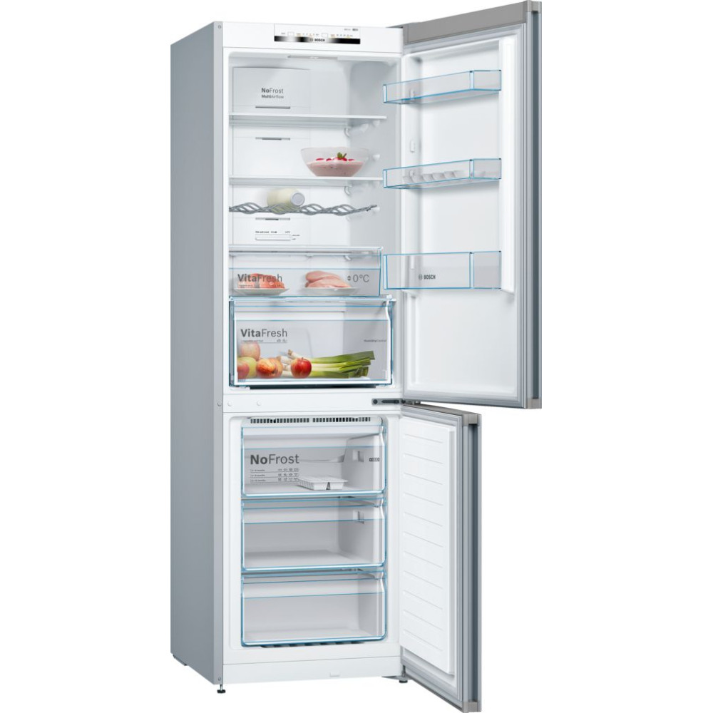 Bosch kyl/frys KGN36VLED Black inox