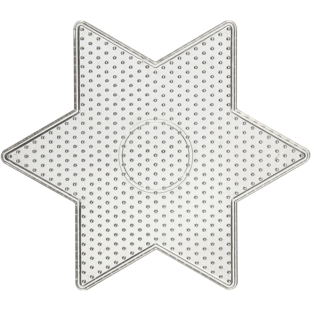 Perleplate Creativ Company Stjerne Str 15x15 cm 10 Stk/1 Pk