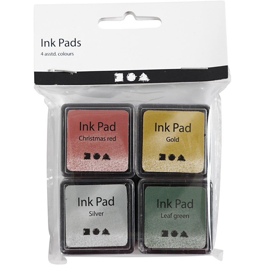 Stempelpute Creativ Company 3,5x3,5 cm 4-Pk