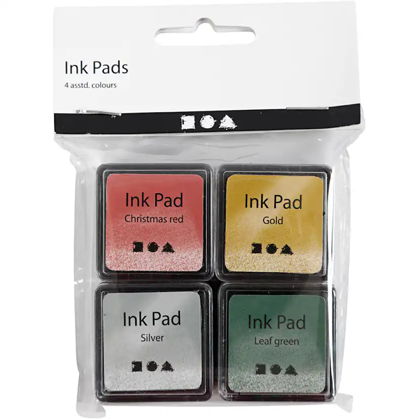 Stempelpute Creativ Company 3,5x3,5 cm 4-Pk