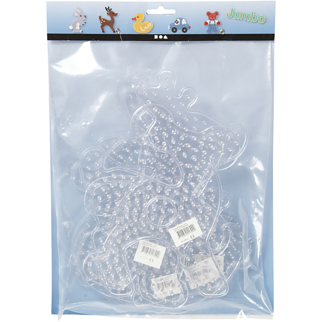 Perleplate Creativ Company Transparent Str 16x19,5-19x24 cm Jumbo 5 Stk/1 Pk