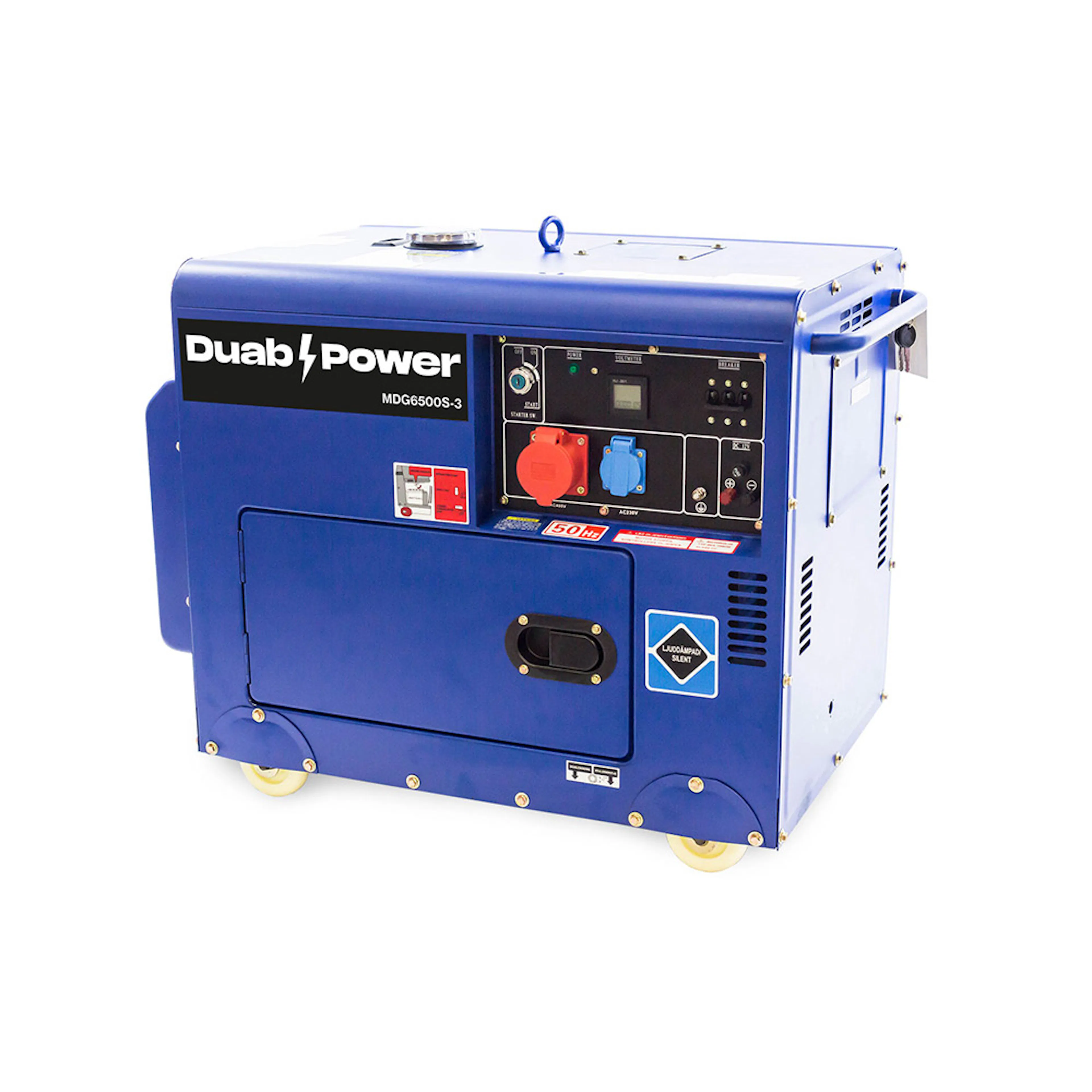 Strømaggregat Duab-Power MDG6500S-3 3-fas Diesel Stillegående
