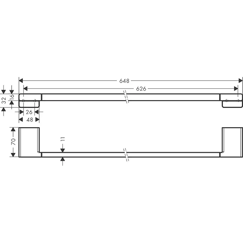 Håndklestang Hansgrohe AddStoris