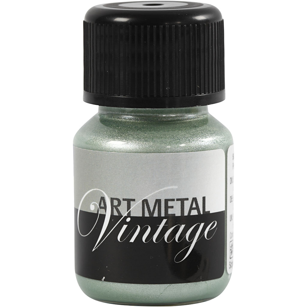 Art Metal färg, pärlgrön, 30 ml/ 1 flaska Perlegrønn, 30 ml