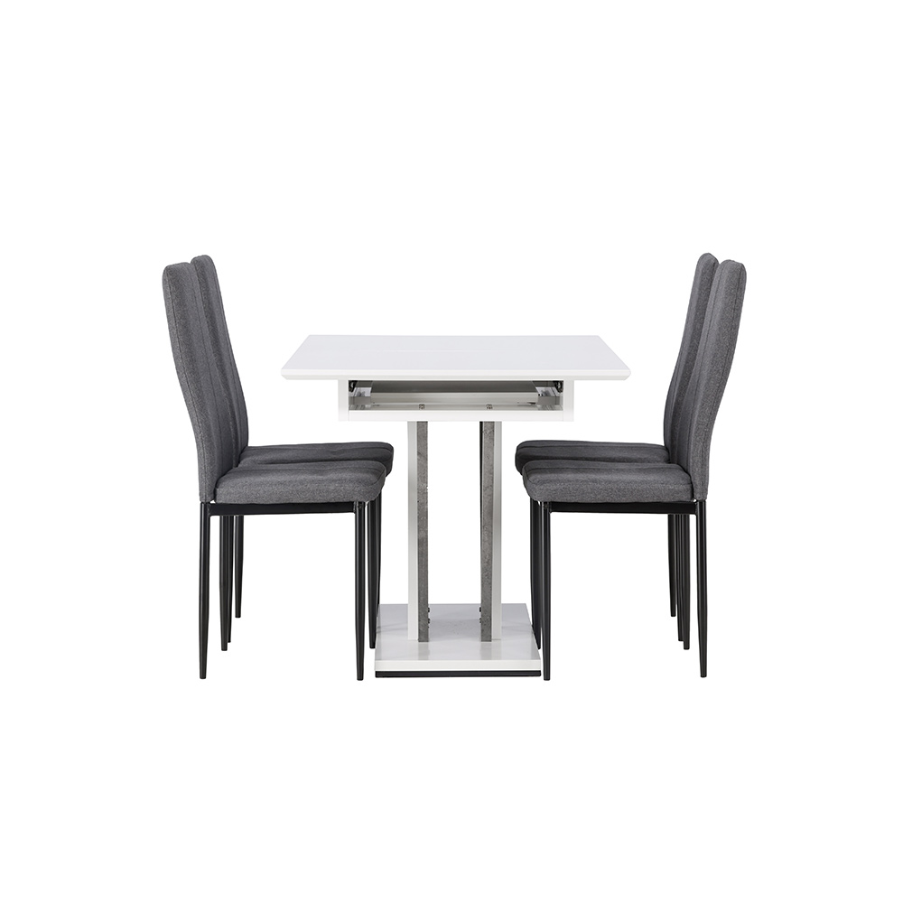 Spisegruppe Venture Home Disa med 4 Petra Stoler