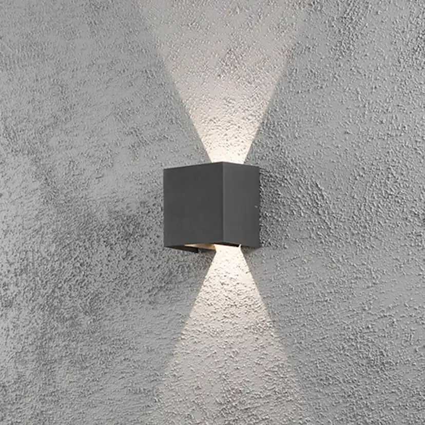 Vegglampe Gnosjö Konstsmide Cremona High Power 2x3W LED