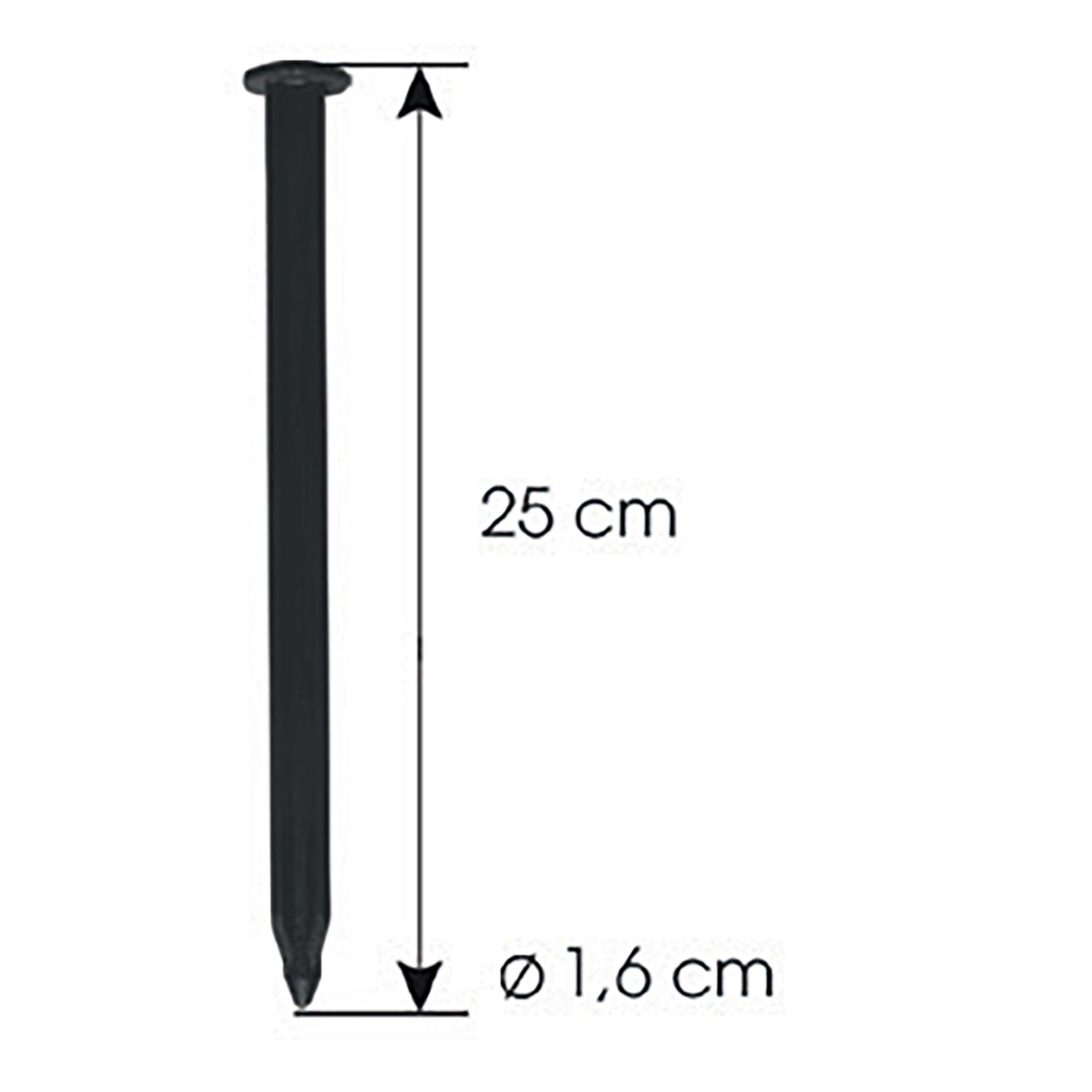 Bygningsbeslag Jabo GardenEdge Plast 1,6x25 cm